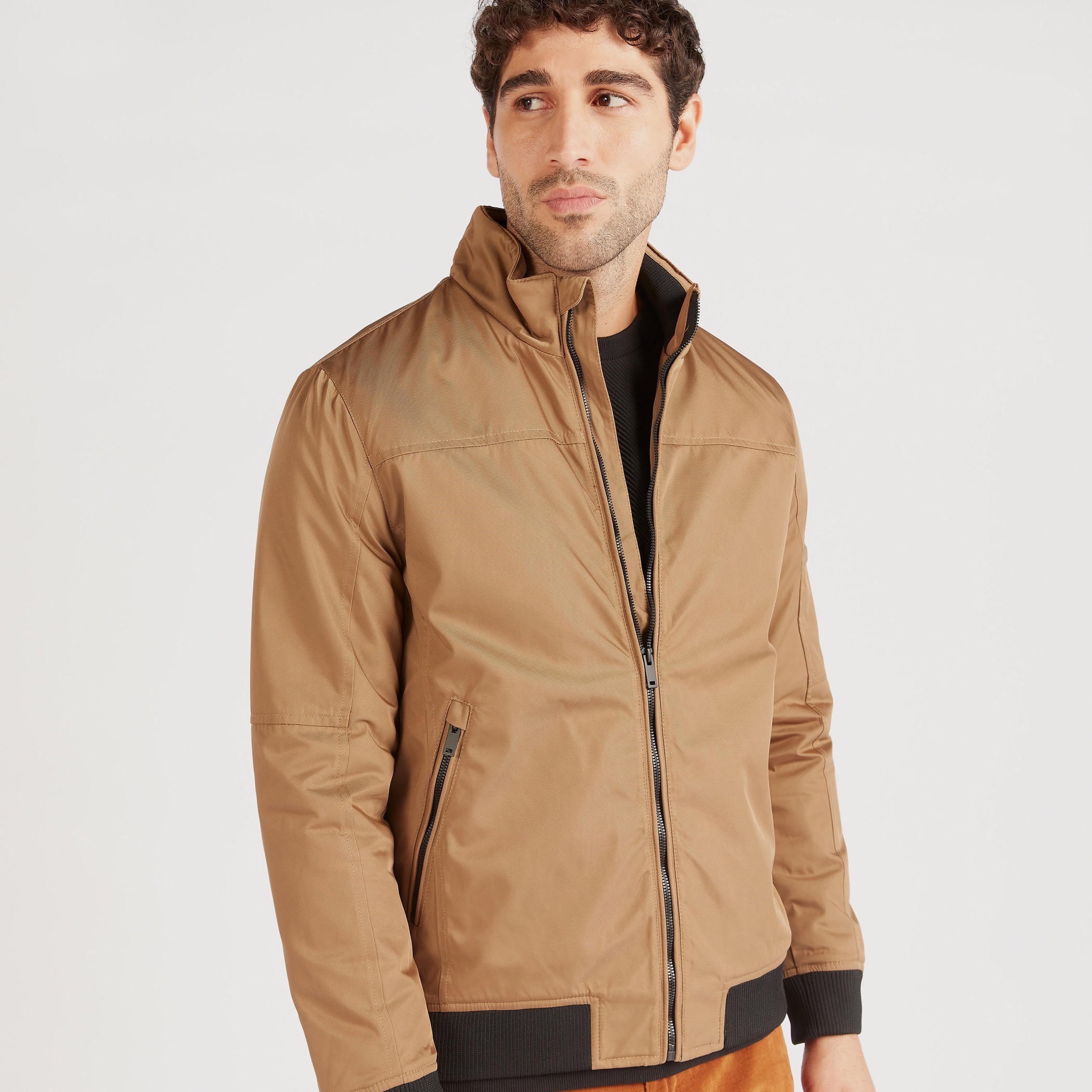 Solid Lightweight Jacket with Pocket and Zip Closure-men-clothing-jacketsandblazers-jackets-image-3