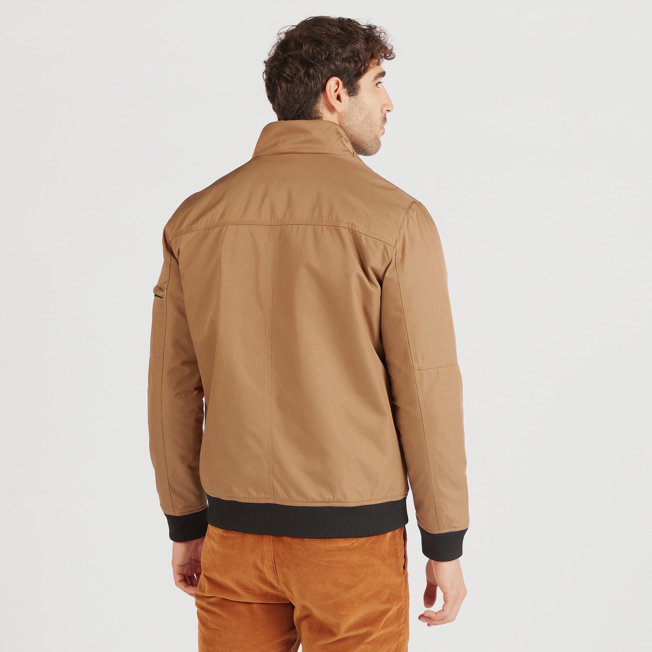 Solid Lightweight Jacket with Pocket and Zip Closure-men-clothing-jacketsandblazers-jackets-image-4