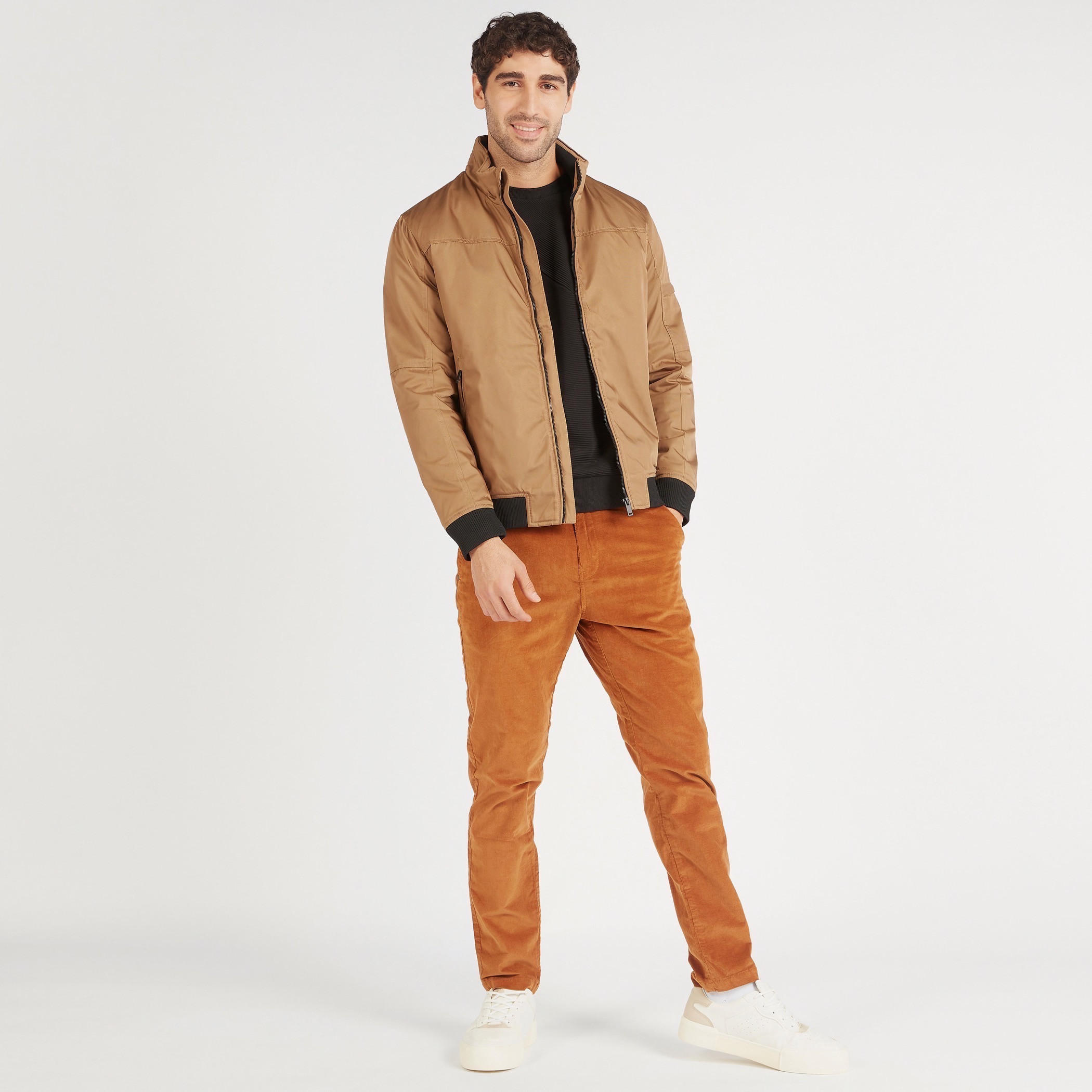 Textured Mid-Rise Chinos with Pockets and Button Closure-men-clothing-bottoms-trousersandchinos-chinos-image-2