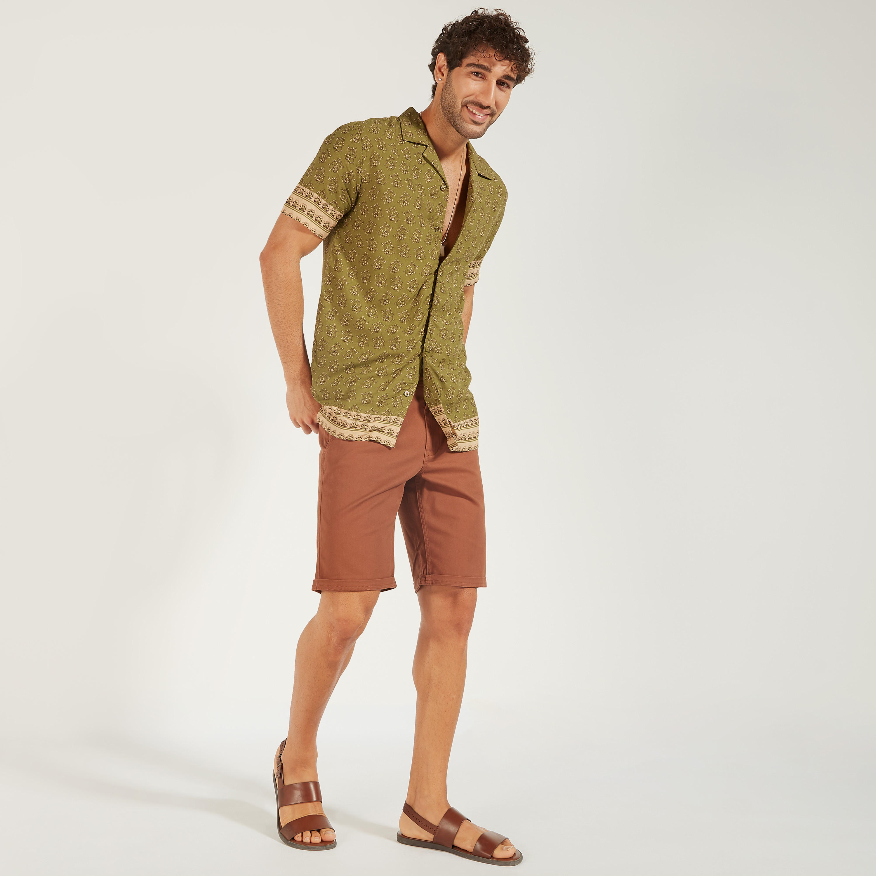 قميص بأكمام قصيرة وطبعات من لي كوبر-men-clothing-shirts-image-3