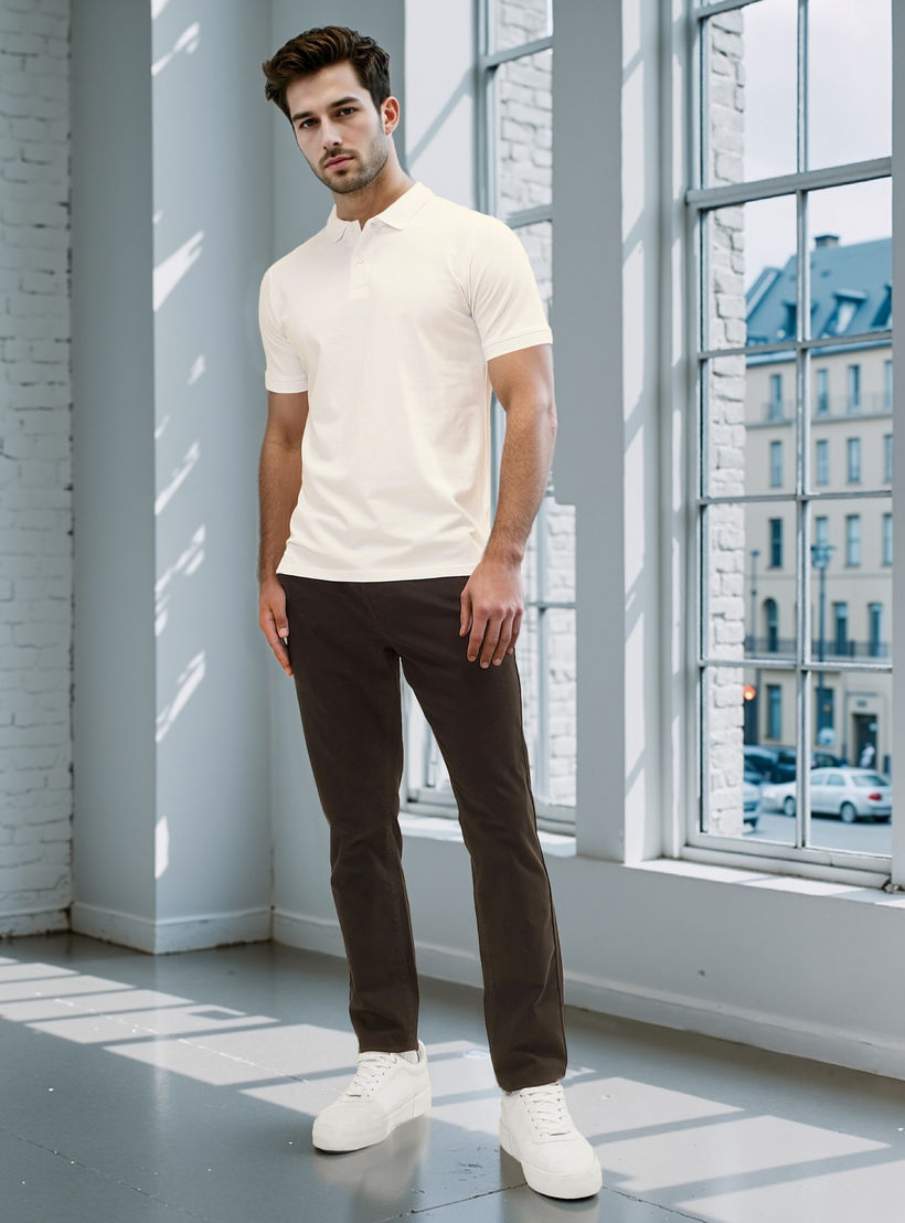 بنطلون شينو مع حزام إغلاق بإبزيم بدبوس-men-clothing-bottoms-trousersandchinos-chinos-image-2