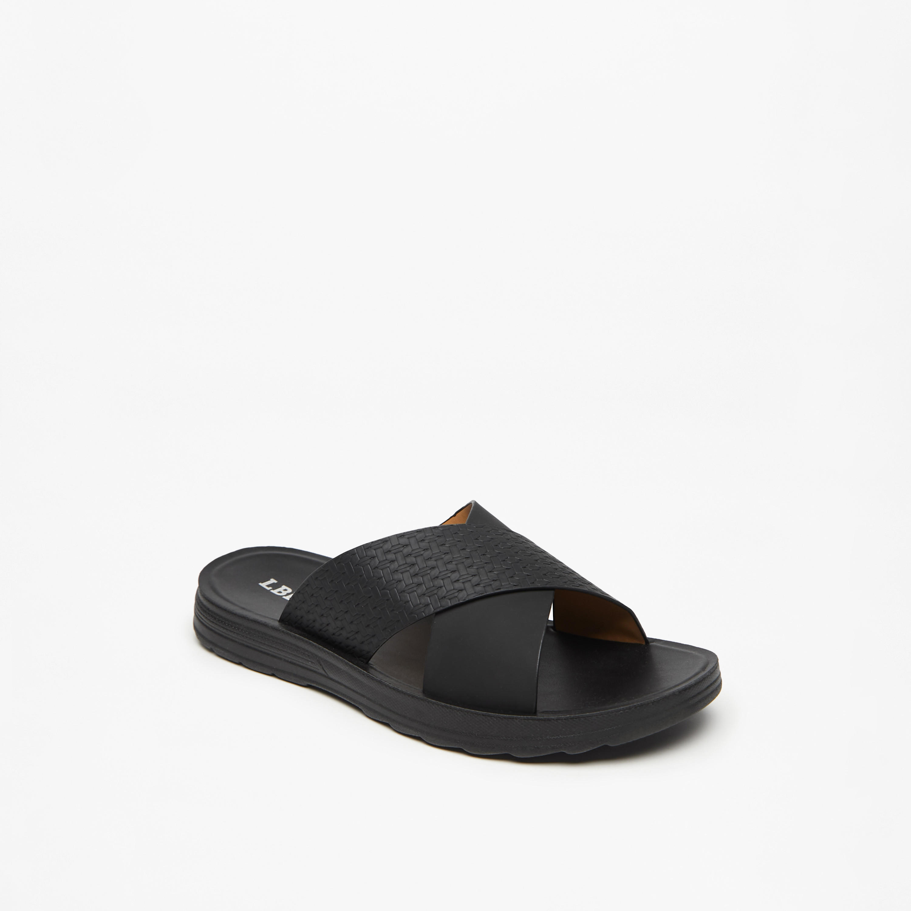 LBL by Shoexpress Men's Textured Slip-On Comfort Sandals-men-shoes-sandals-image-1