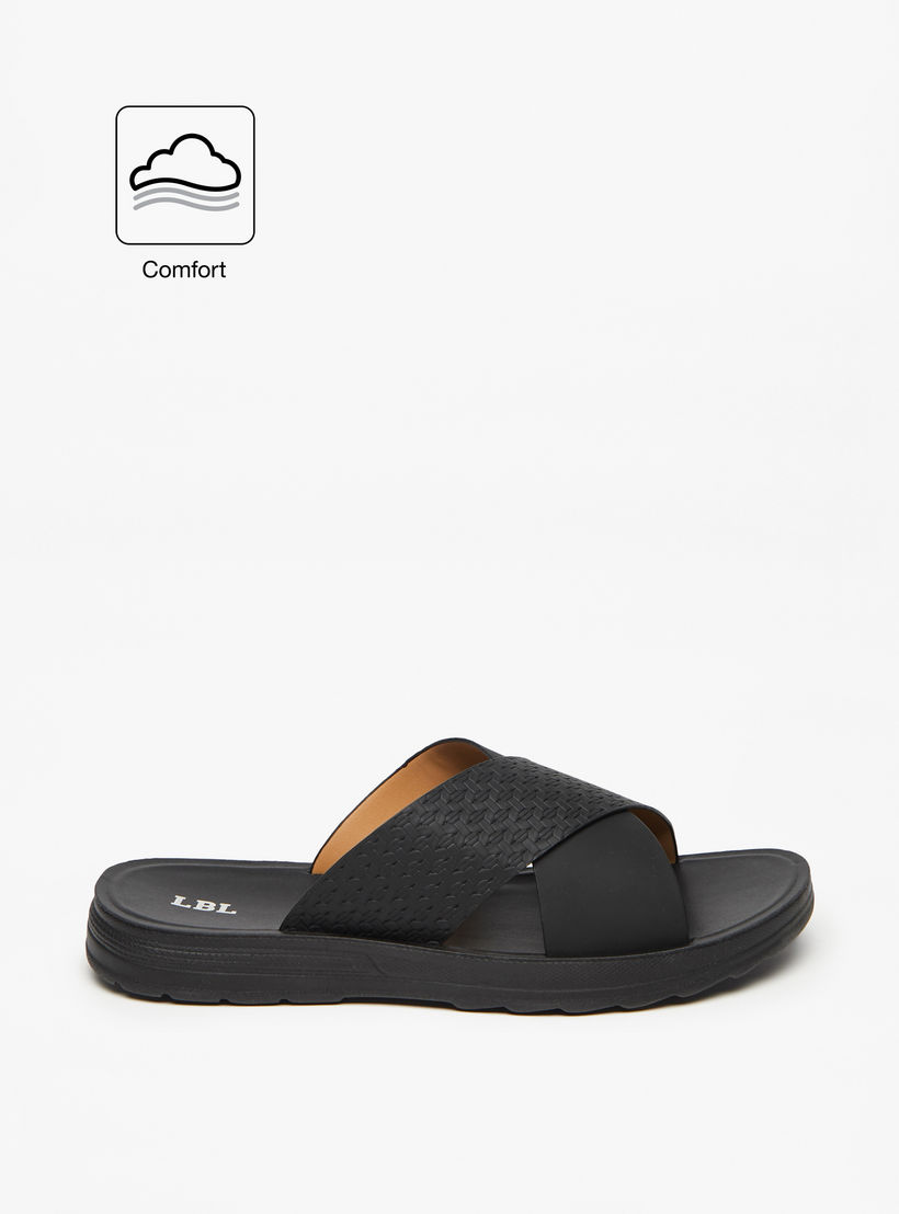LBL by Shoexpress Men's Textured Slip-On Comfort Sandals-men-shoes-sandals-image-2