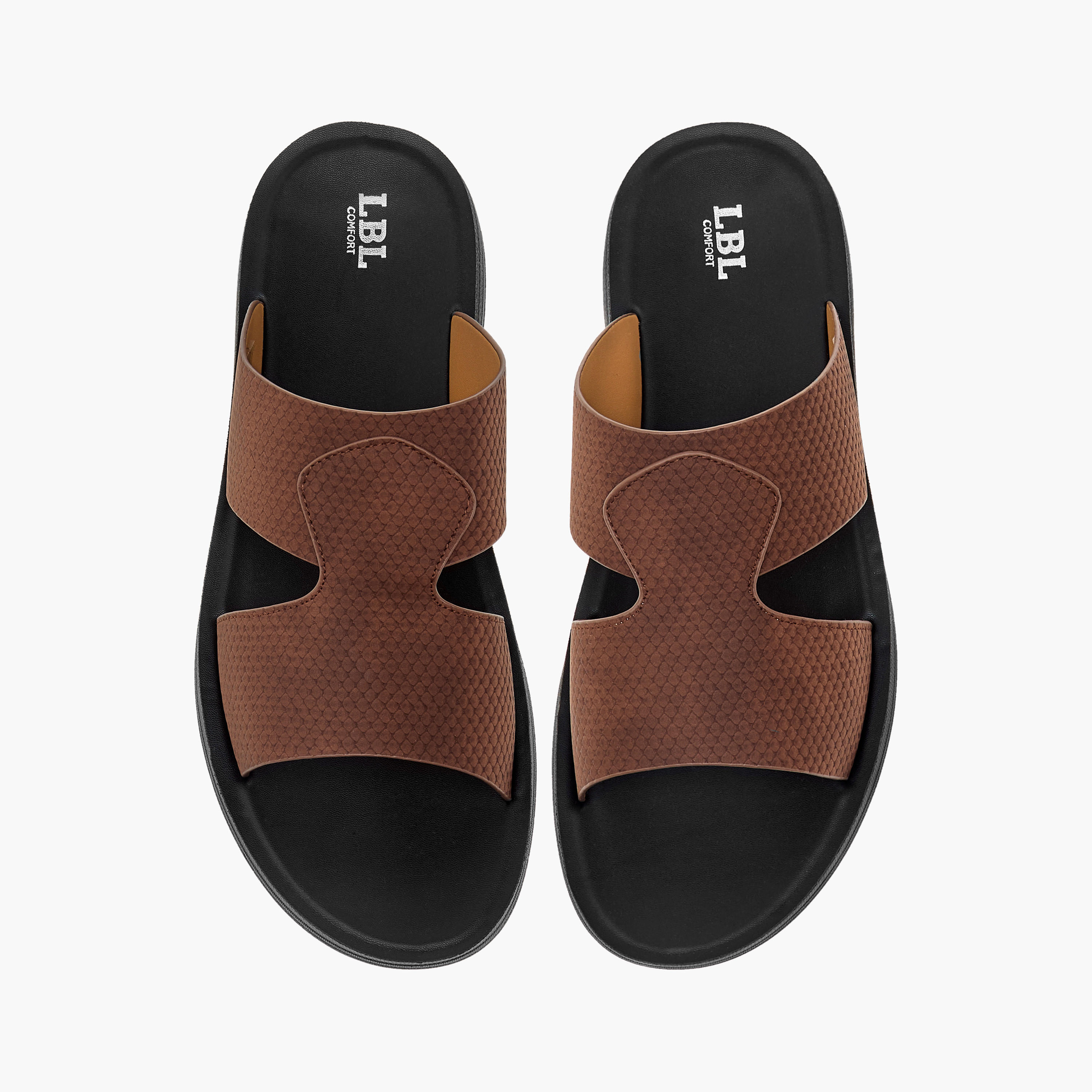 صندل عربي مريح سهل الارتداء بارز الملمس من إل بي إل من شو إكسبرس-men-shoes-sandals-image-1