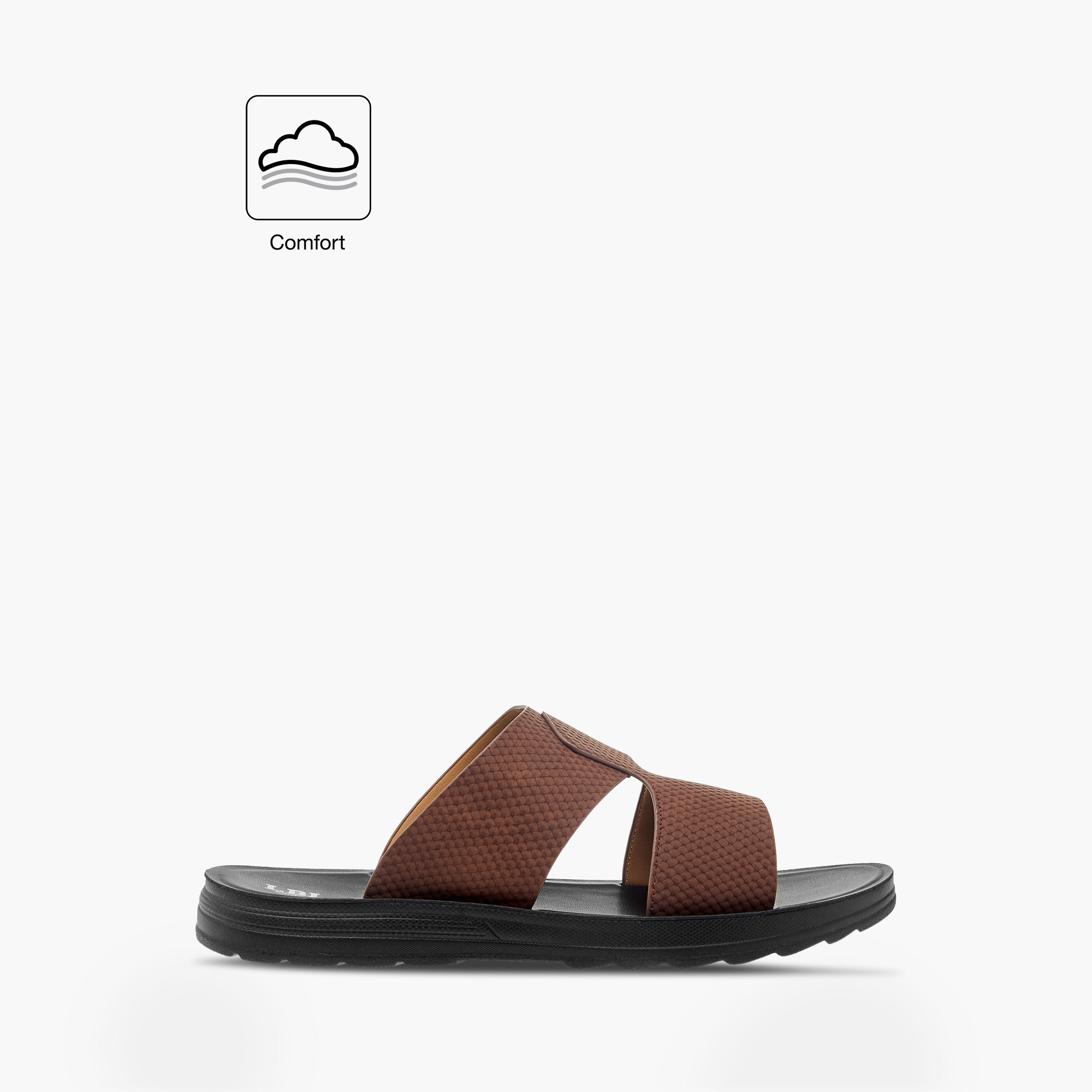 صندل عربي مريح سهل الارتداء بارز الملمس من إل بي إل من شو إكسبرس-men-shoes-sandals-image-2