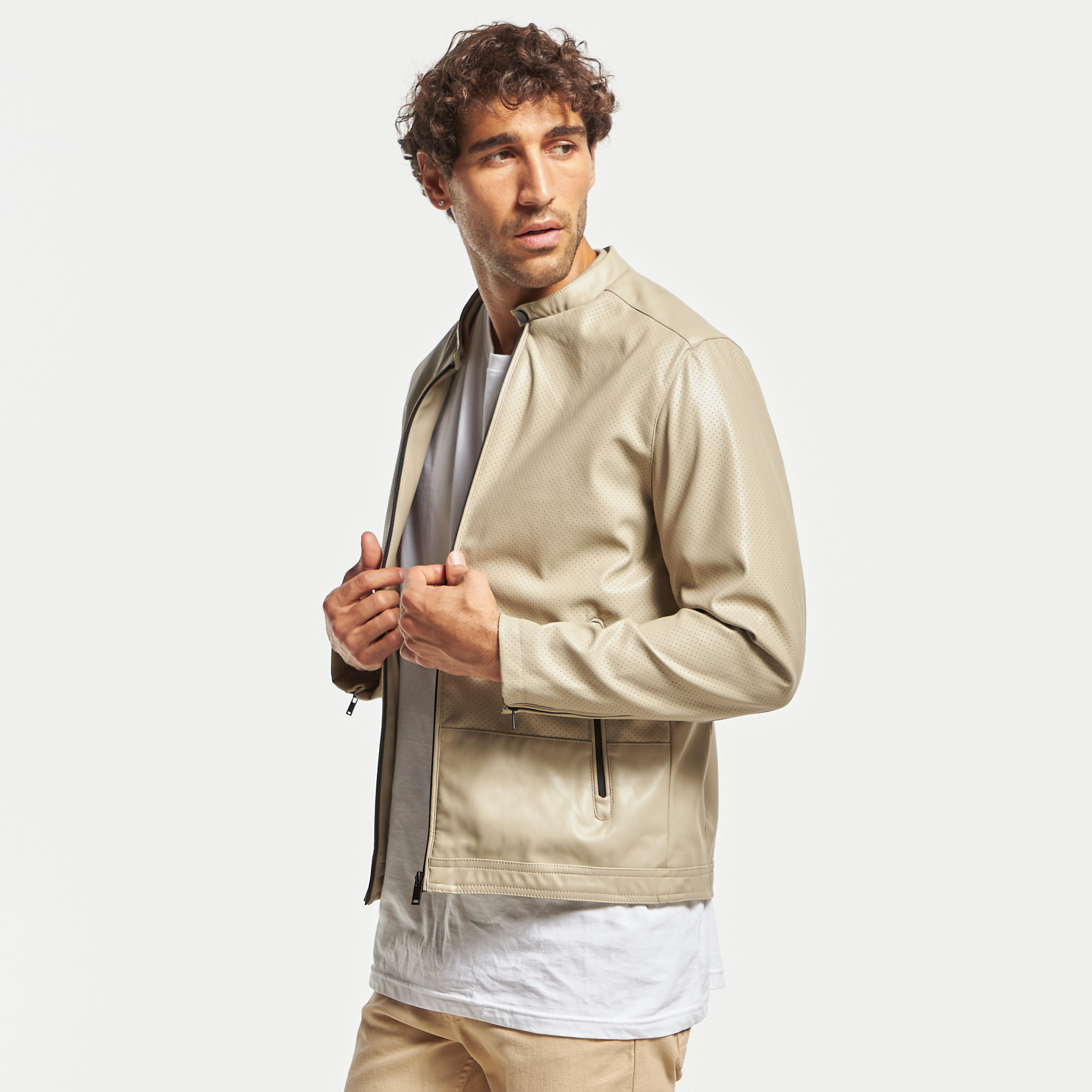 جاكيت بايكر بارز الملمس بياقة ماندارين وجيوب-men-clothing-jacketsandblazers-jackets-image-10