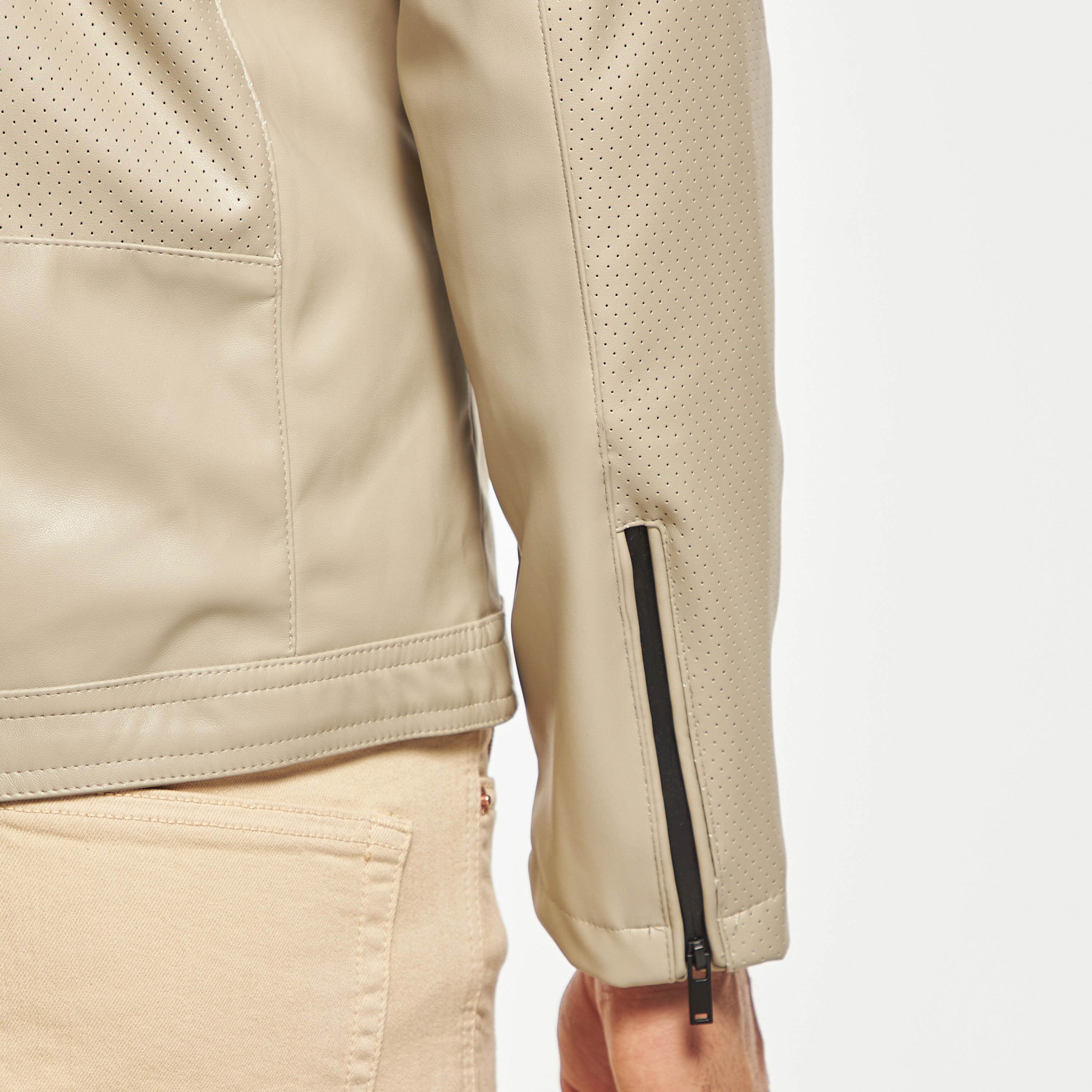 جاكيت بايكر بارز الملمس بياقة ماندارين وجيوب-men-clothing-jacketsandblazers-jackets-image-14