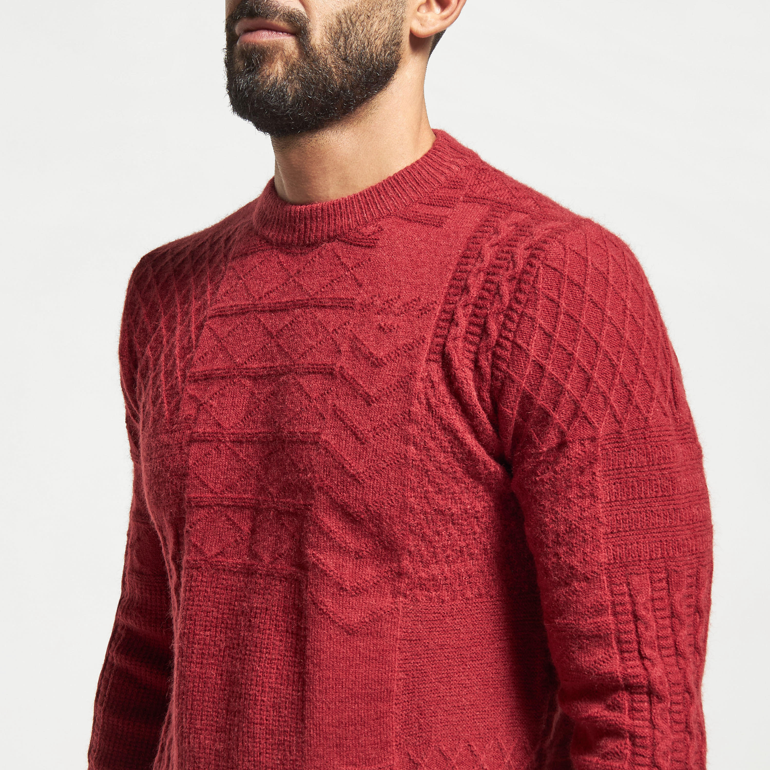 كنزة بياقة ضيقة وأكمام طويلة-men-clothing-sweatersandpullovers-image-1