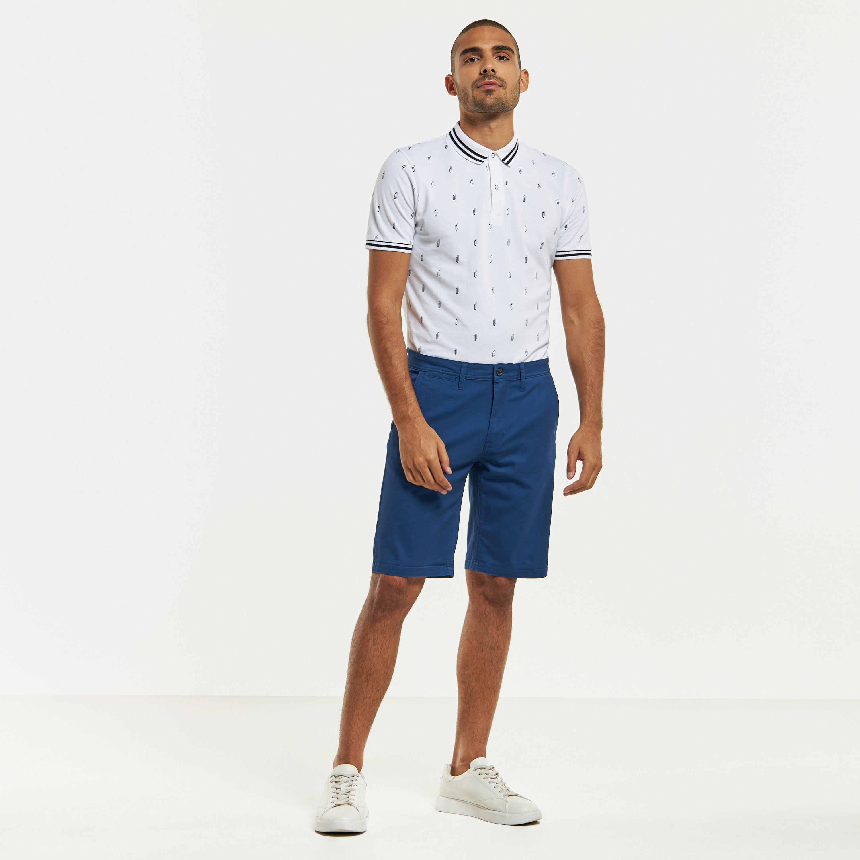 Solid Shorts with Button Closure and Pockets-men-clothing-bottoms-shorts-image-6