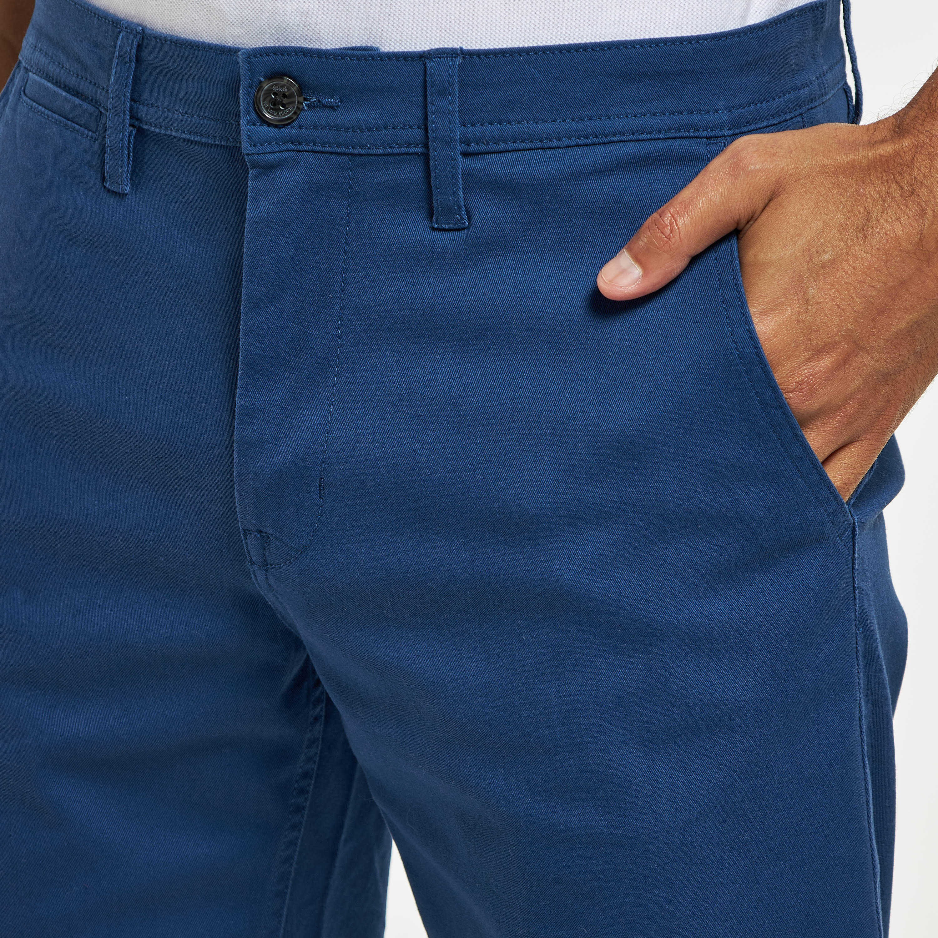 Solid Shorts with Button Closure and Pockets-men-clothing-bottoms-shorts-image-8