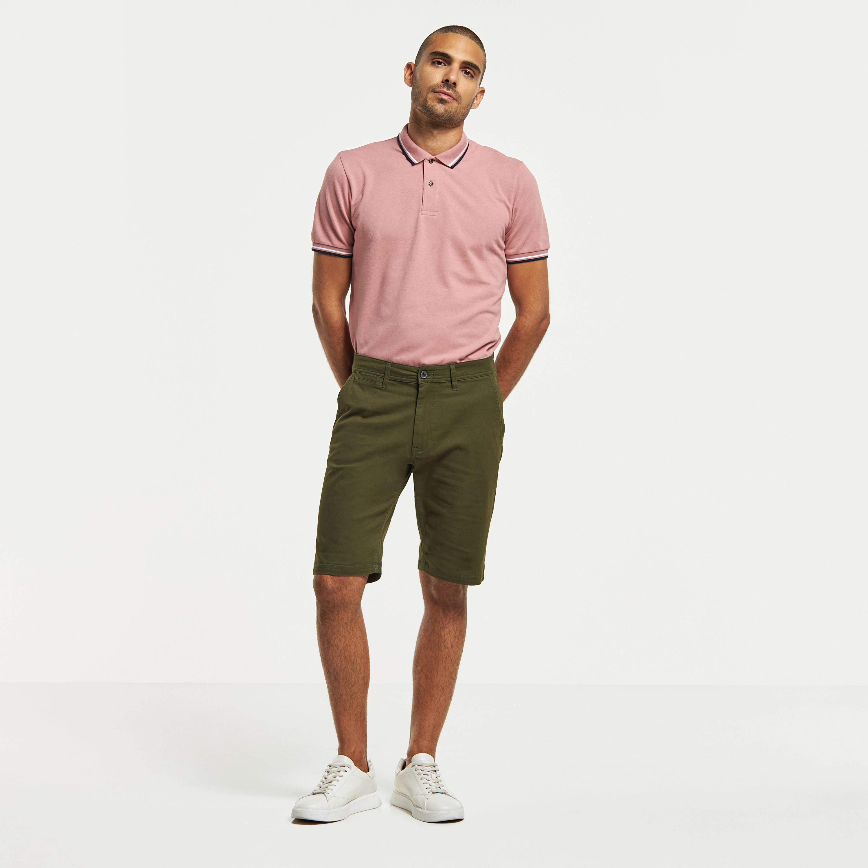 Solid Shorts with Button Closure and Pockets-men-clothing-bottoms-shorts-image-18