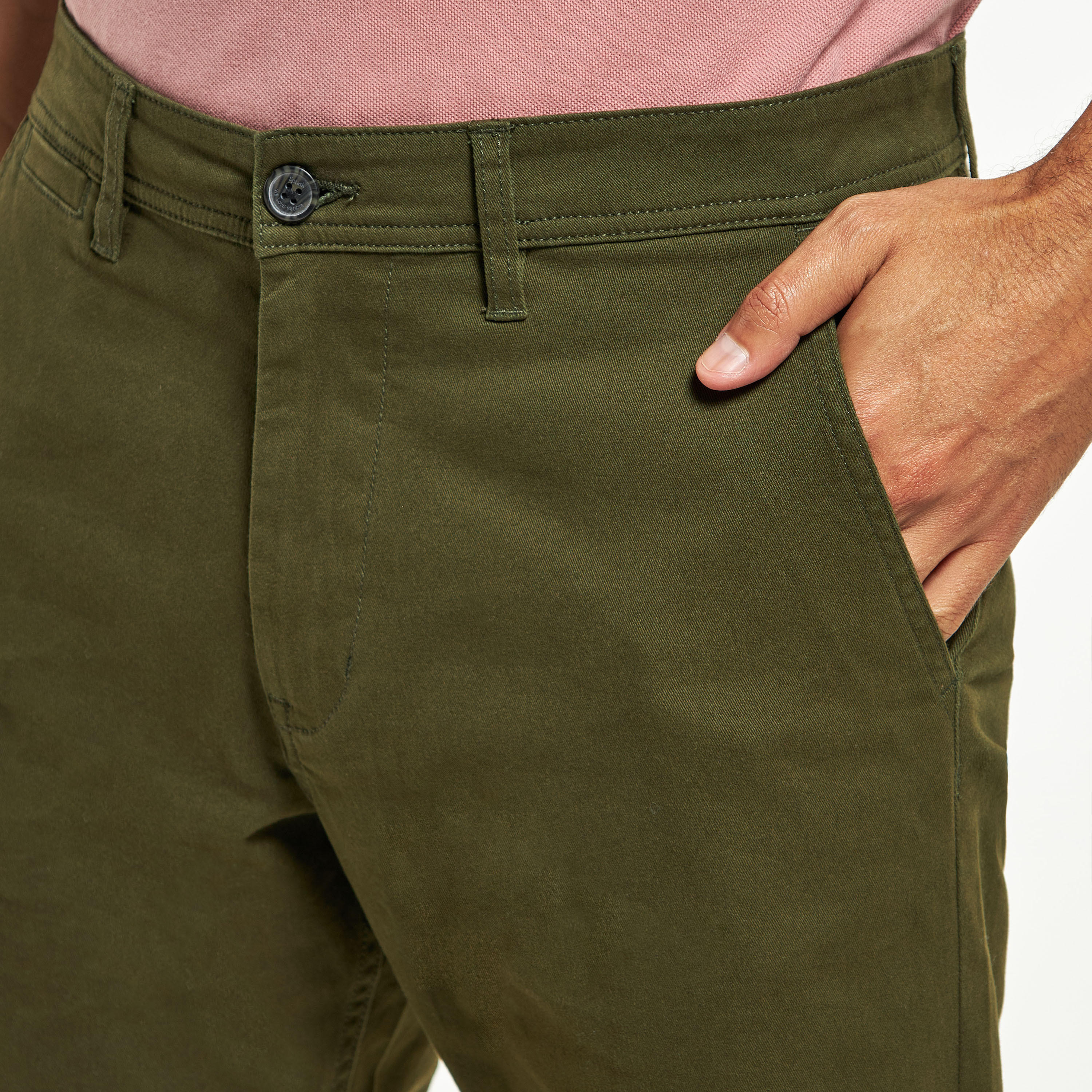Solid Shorts with Button Closure and Pockets-men-clothing-bottoms-shorts-image-20