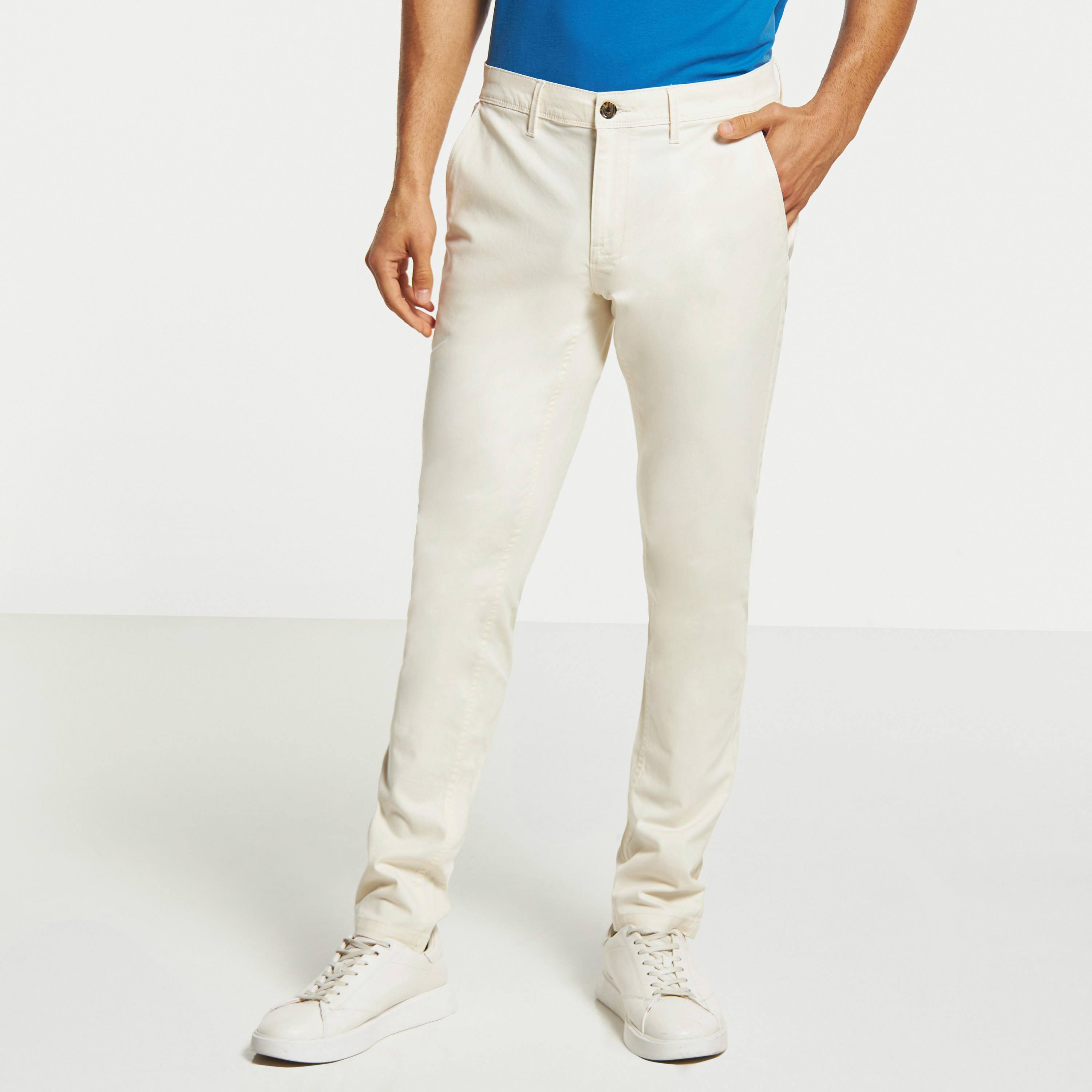 بنطلون شينو بقصّة عادية وجيوب وزر إغلاق-men-clothing-bottoms-trousersandchinos-chinos-image-1