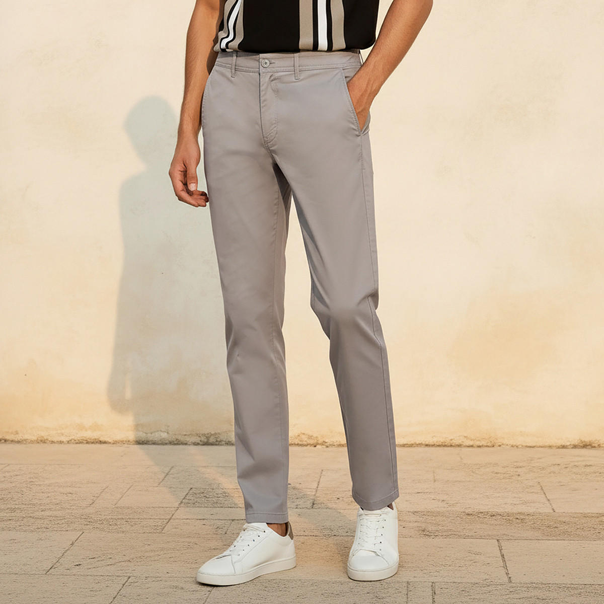 Slim Fit Chinos with Pockets and Button Closure-PROMO_SP_SA_2FOR99_110625-image-1