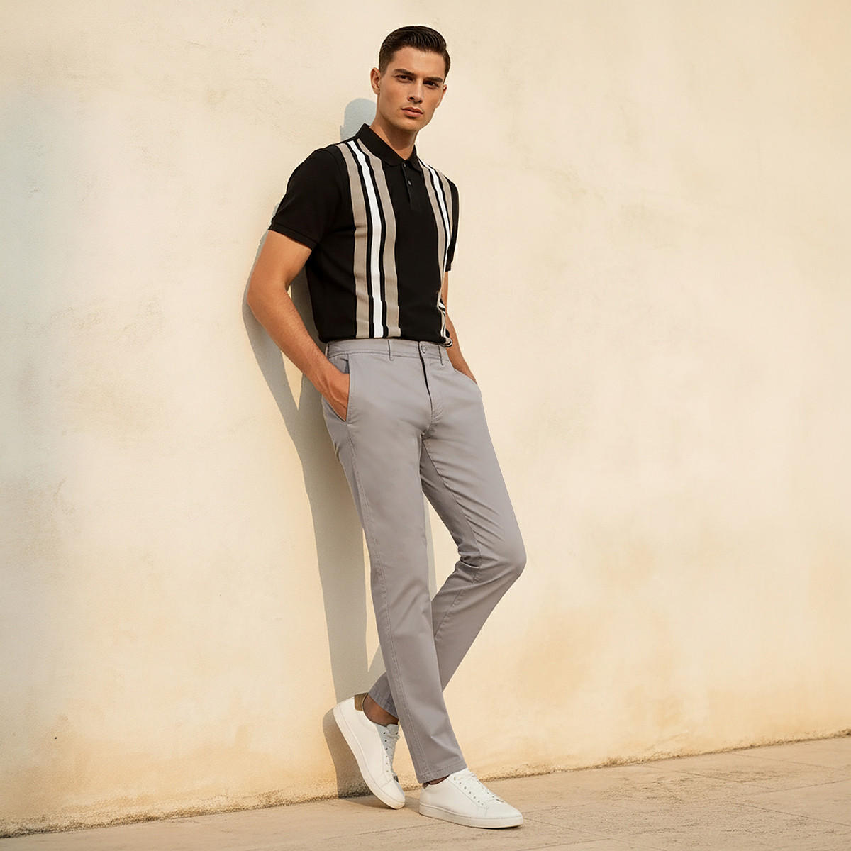 Slim Fit Chinos with Pockets and Button Closure-PROMO_SP_AE_2FOR99_110625-image-3