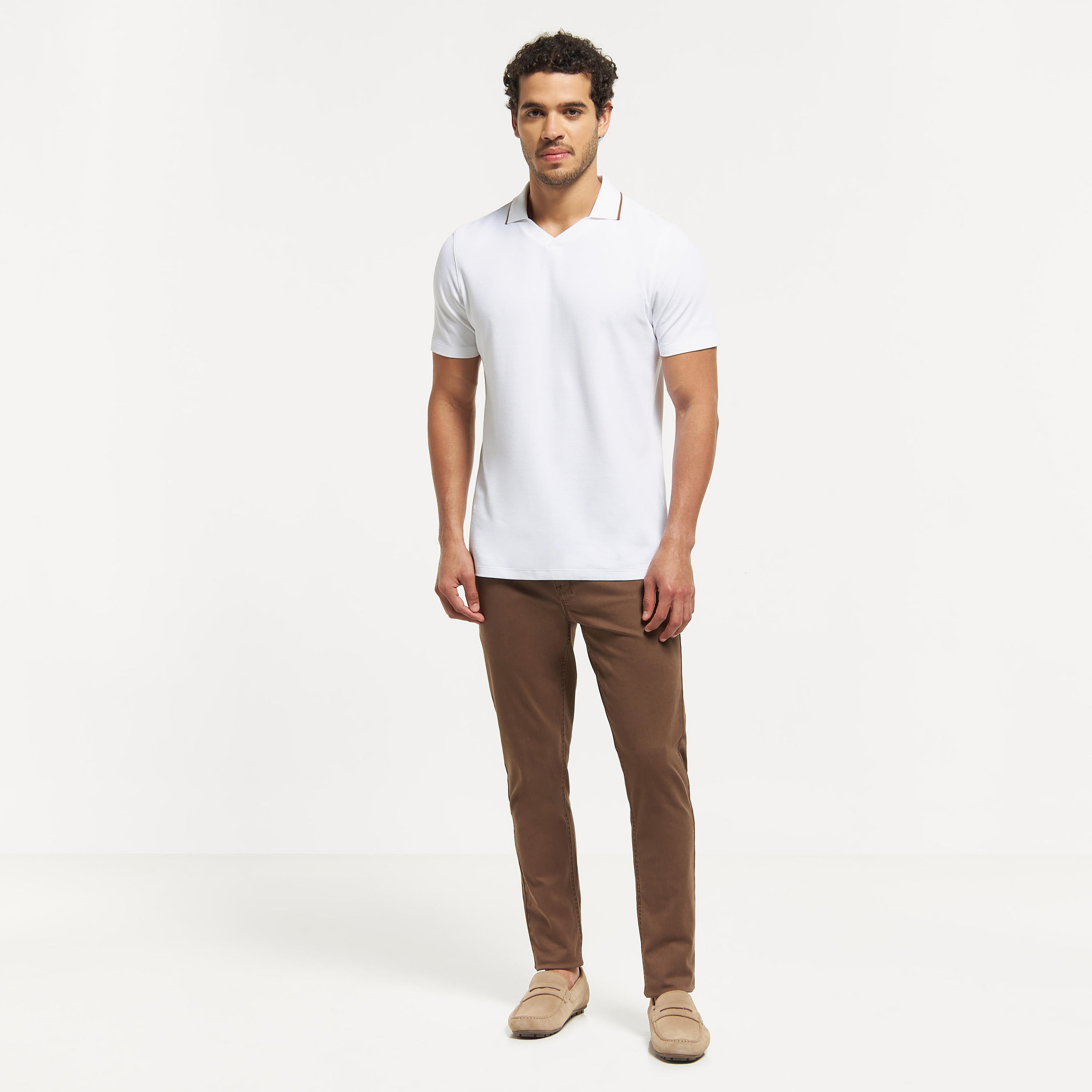 تيشيرت بولو سادة بأكمام قصيرة-men-clothing-tshirtsandpolos-polos-image-5
