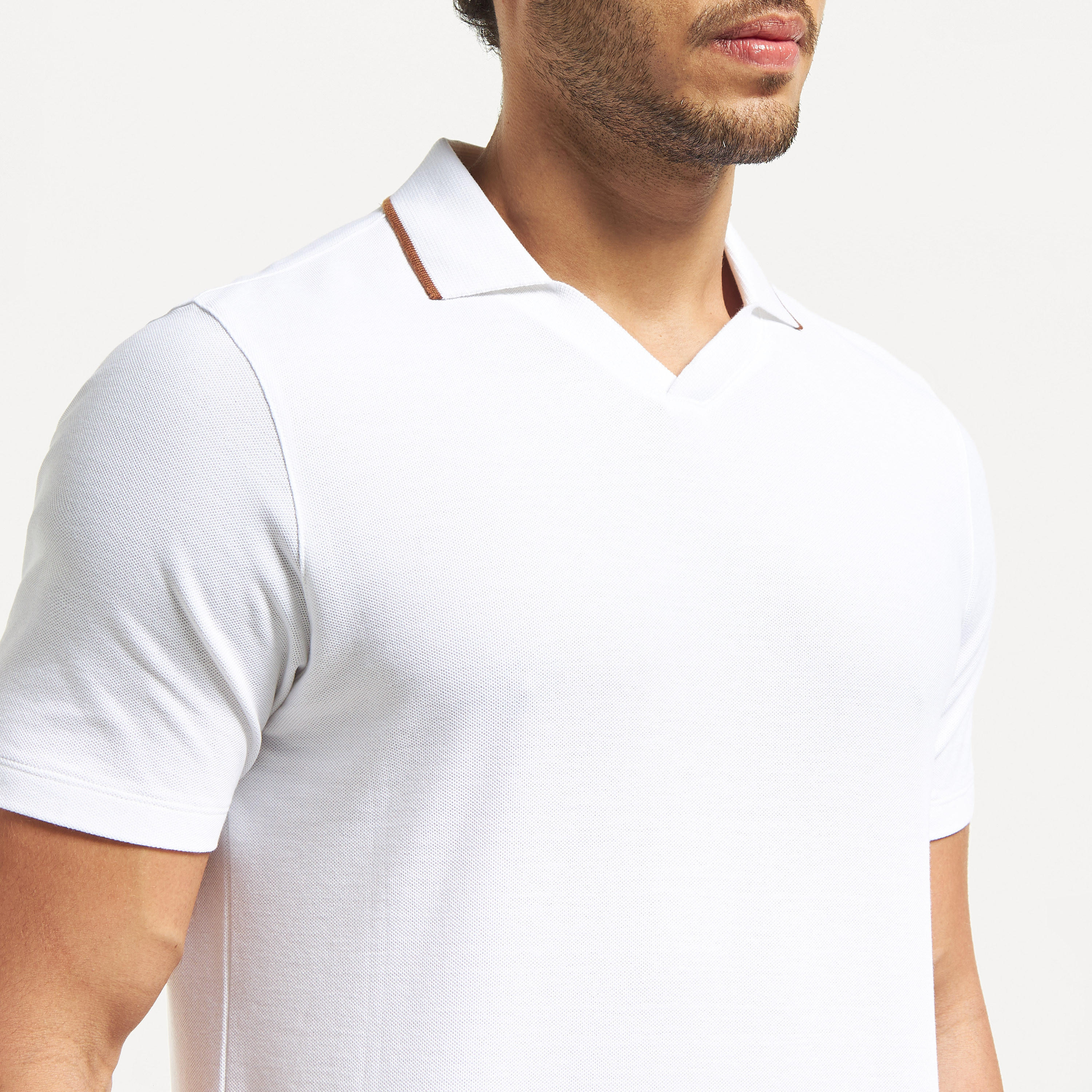 تيشيرت بولو سادة بأكمام قصيرة-men-clothing-tshirtsandpolos-polos-image-3