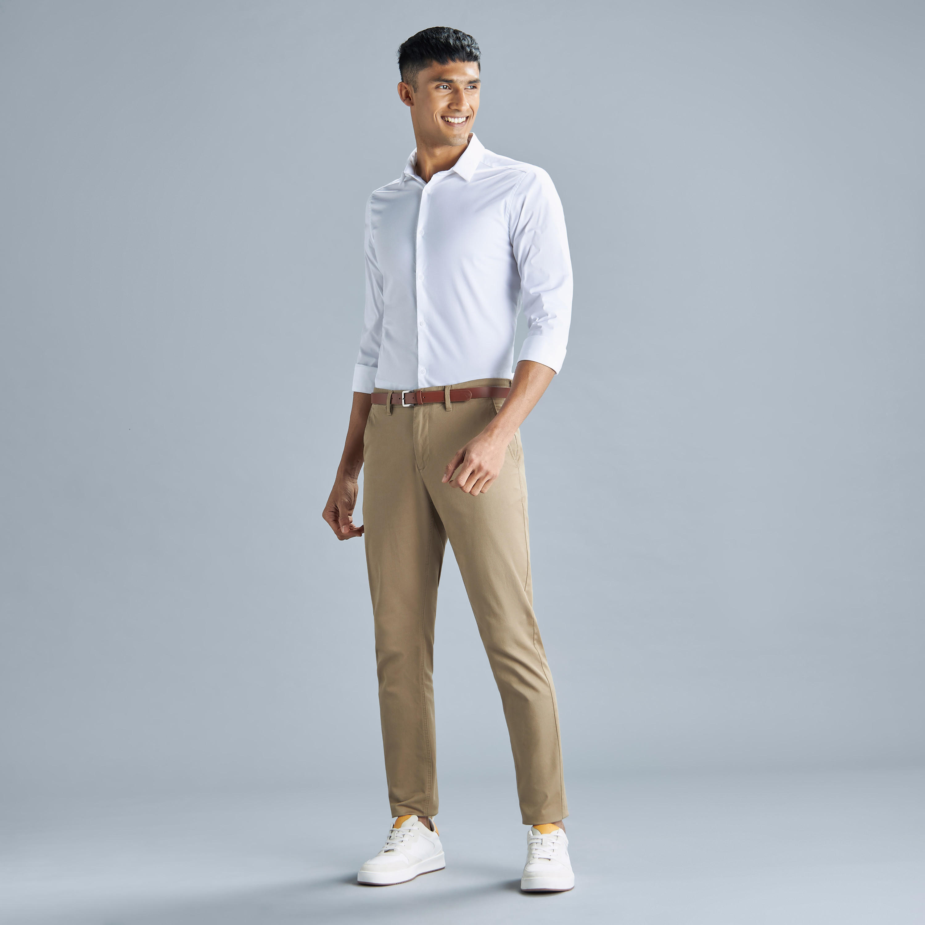 Solid Shirt with Long Sleeves and Button Closure-men-clothing-shirts-image-2