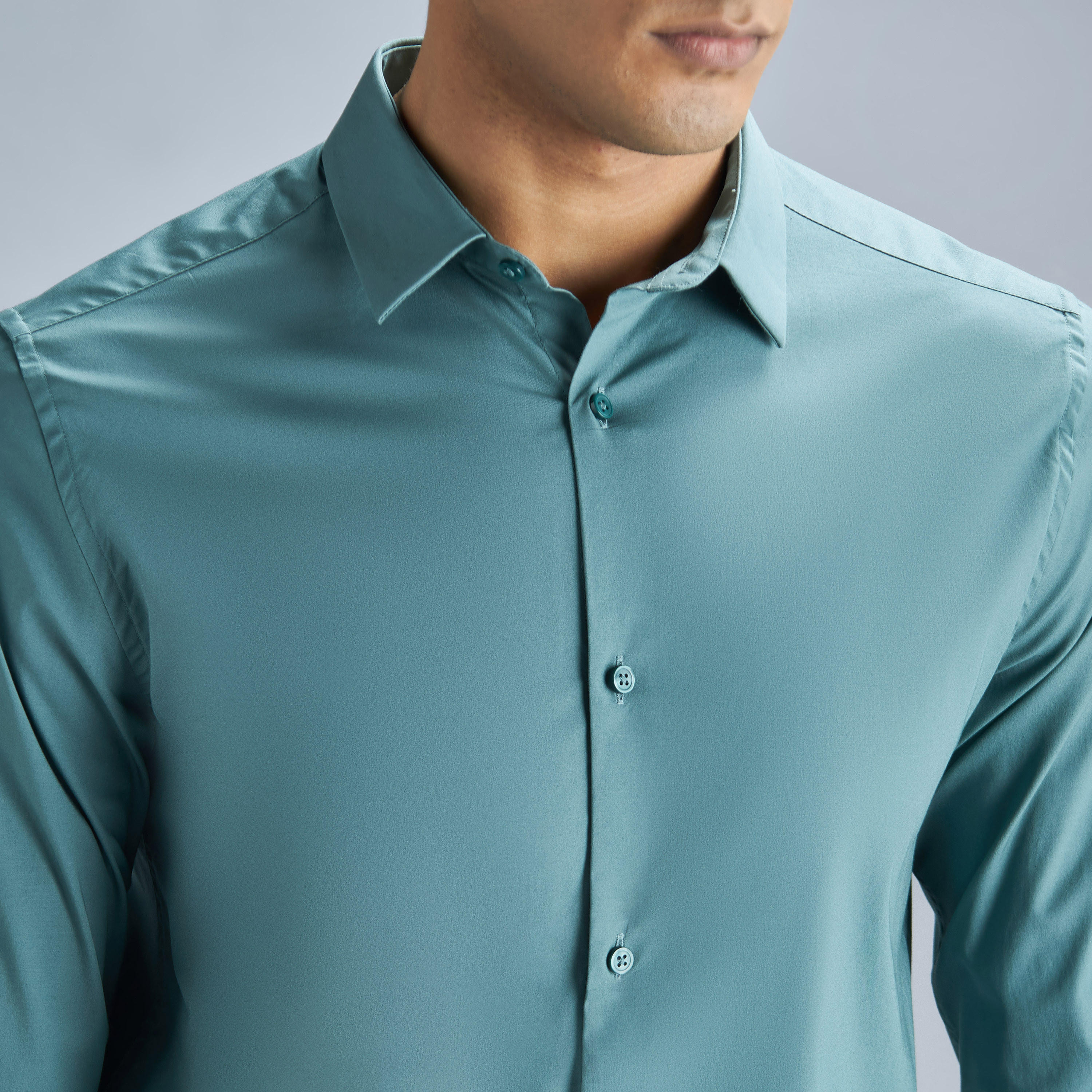 Solid Shirt with Long Sleeves and Button Closure-men-clothing-shirts-image-12