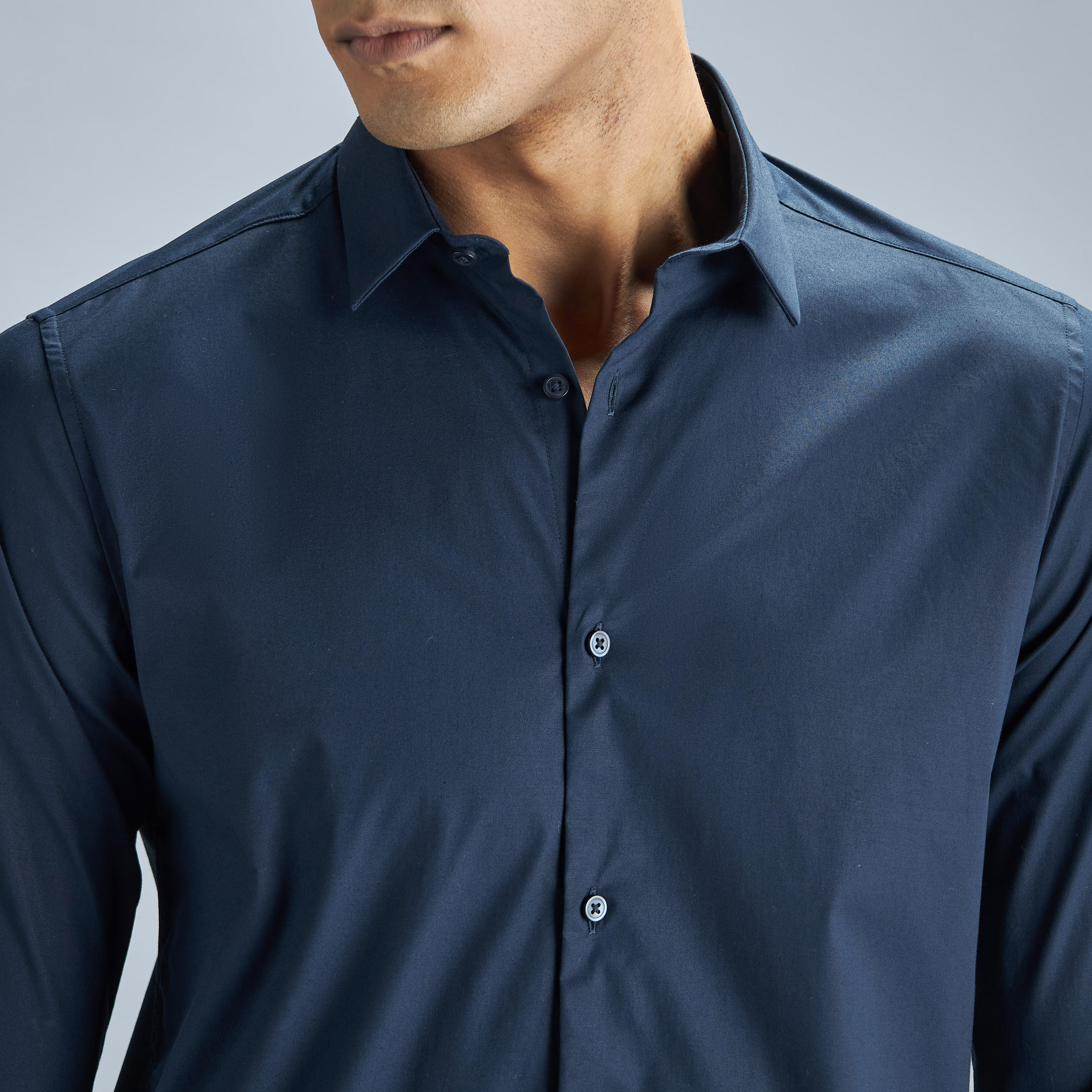 Solid Shirt with Long Sleeves and Button Closure-men-clothing-shirts-image-16