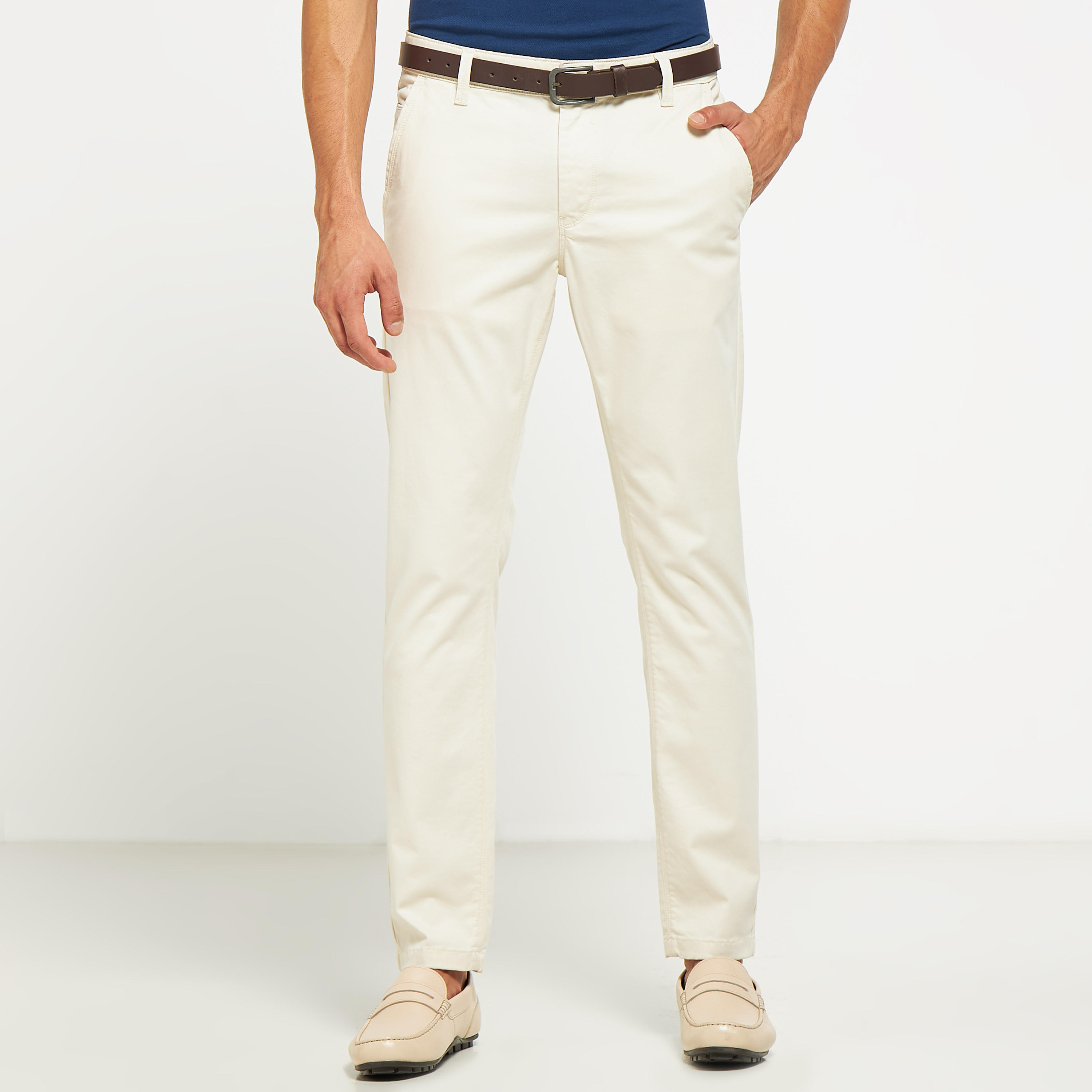 Slim Fit Chinos with Button Closure and Pockets-men-clothing-bottoms-trousersandchinos-chinos-image-1