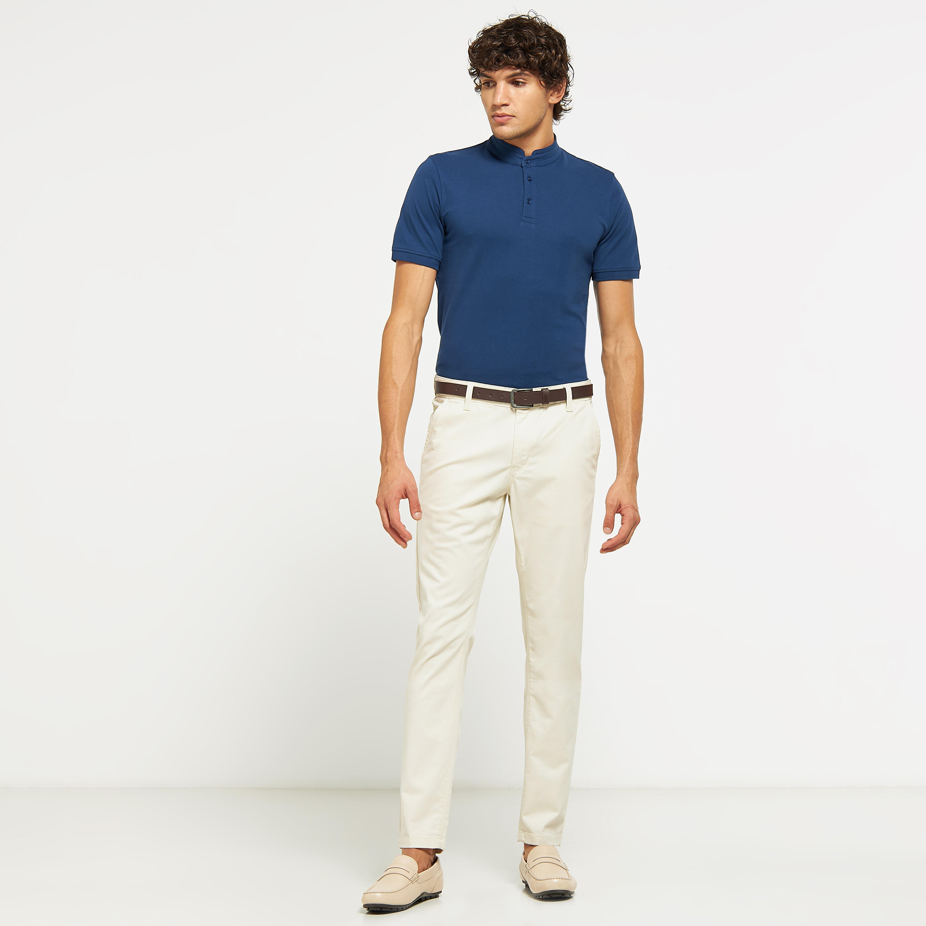 Slim Fit Chinos with Button Closure and Pockets-men-clothing-bottoms-trousersandchinos-chinos-image-2