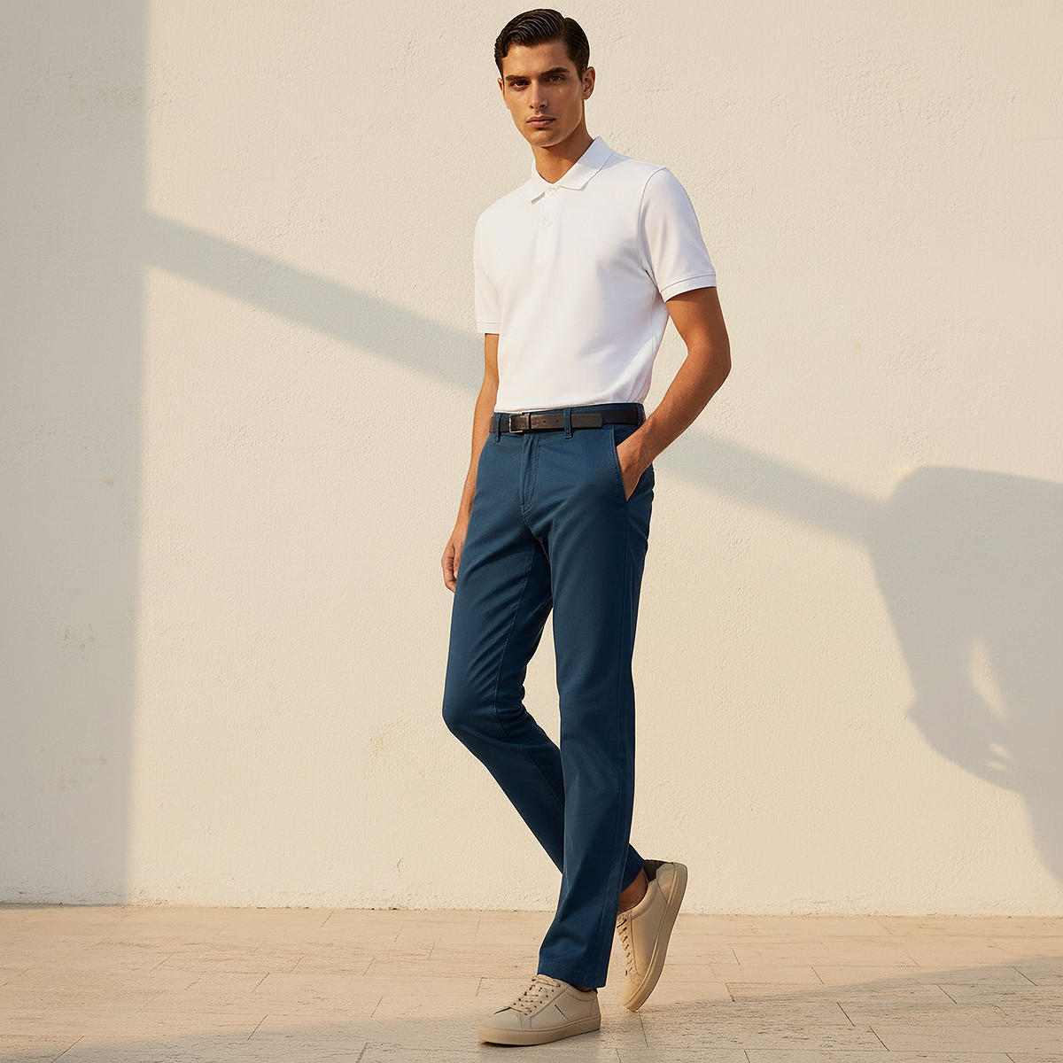بنطلون تشينو بقصة ضيقة مع إغلاق بأزرار وجيوب-men-clothing-bottoms-trousersandchinos-chinos-image-3