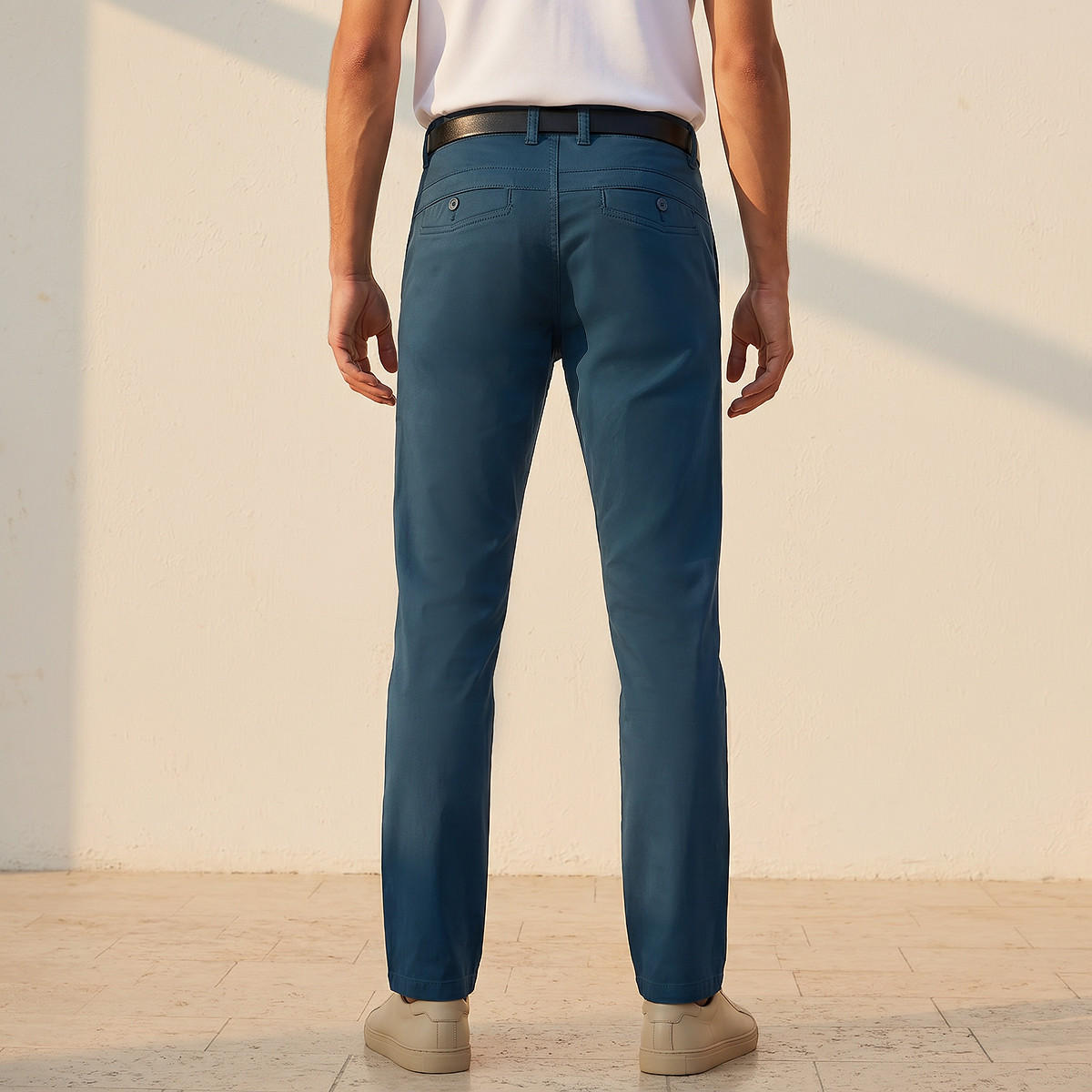 Slim Fit Chinos with Button Closure and Pockets-PROMO_SP_SA_2FOR169_110625-image-4