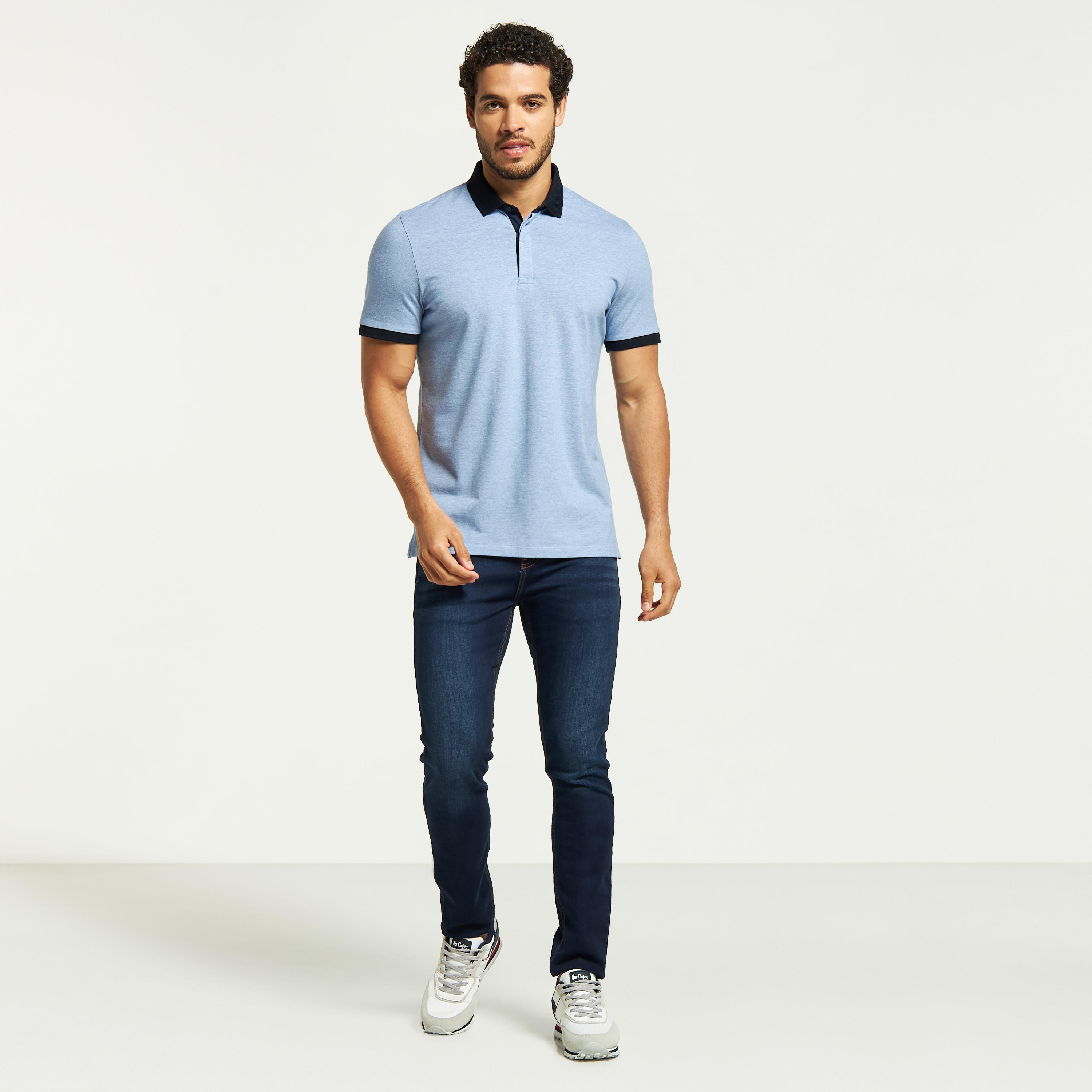 Solid Polo T-shirt with Short Sleeves-men-clothing-tshirtsandpolos-polos-image-6
