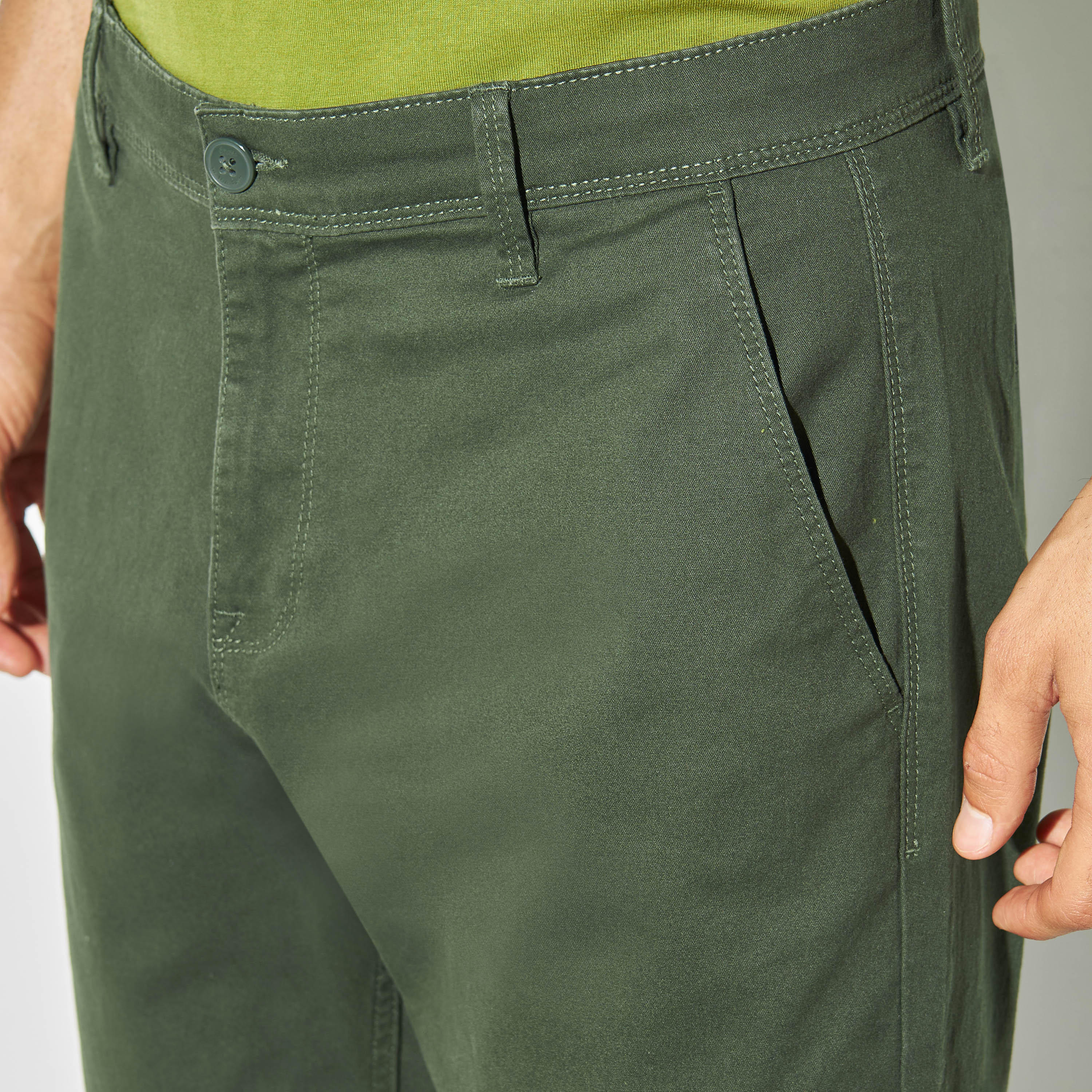 Solid Regular Fit Chinos with Pockets-men-clothing-bottoms-trousersandchinos-chinos-image-4