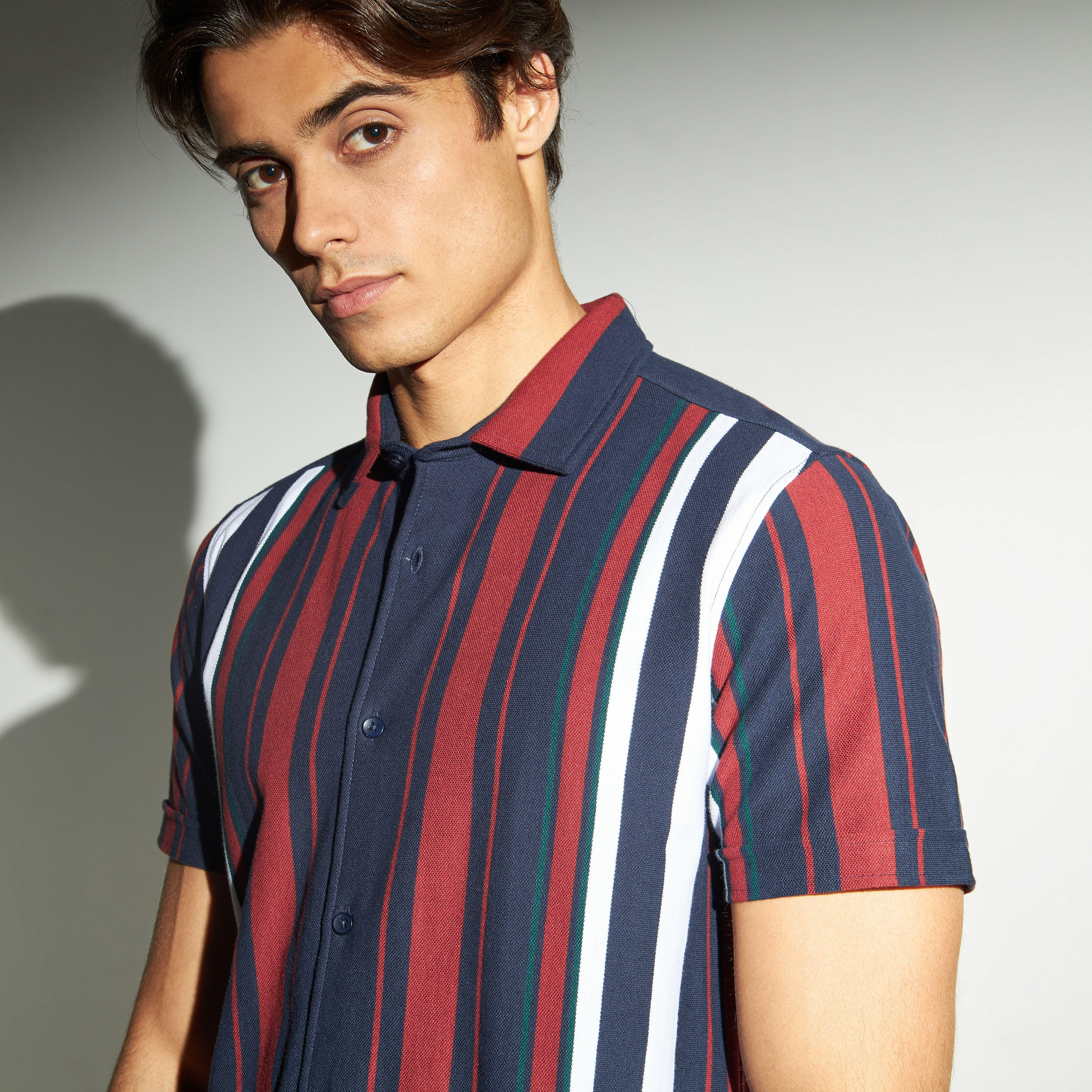 Striped Shirt with Short Sleeves-men-clothing-shirts-image-4