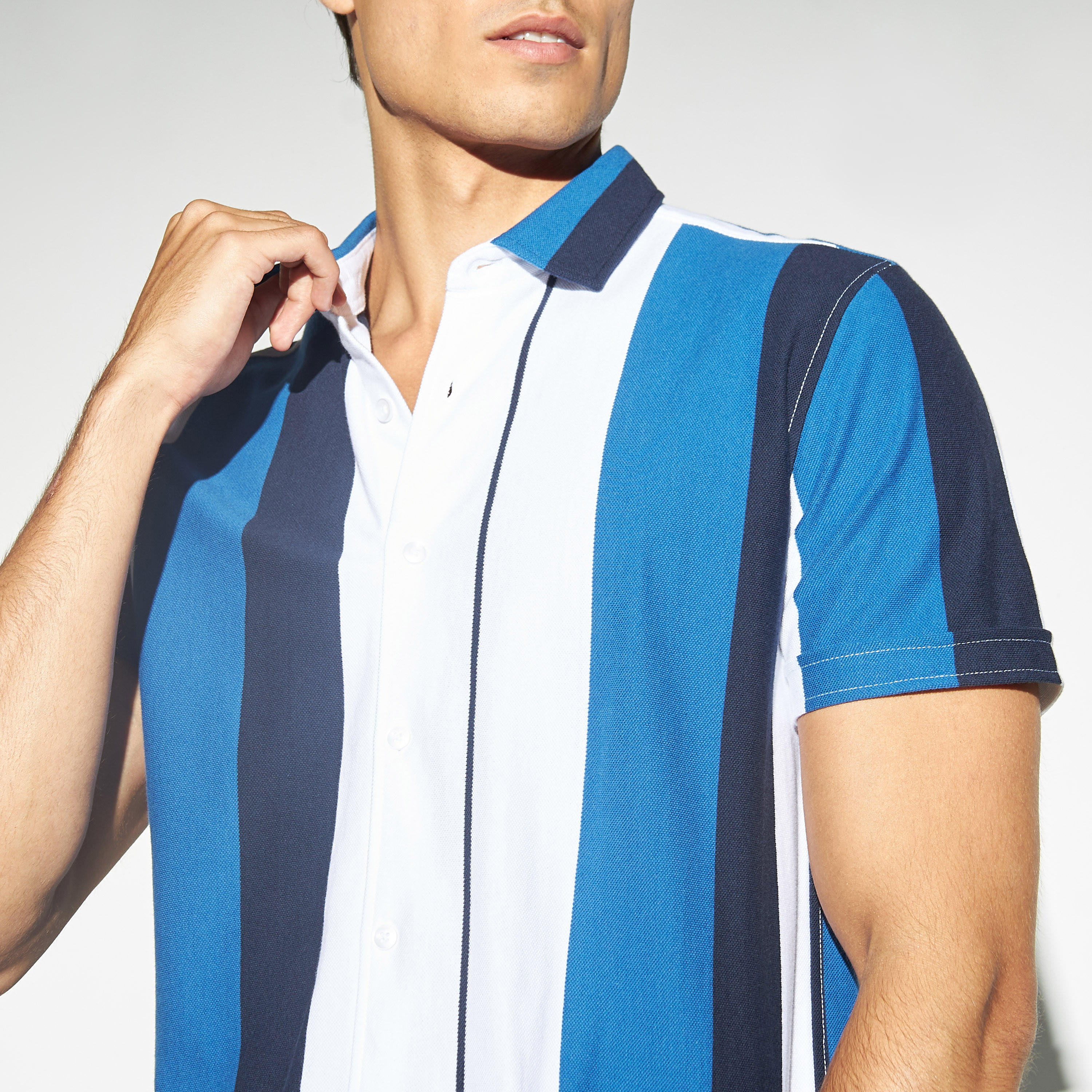 Striped Shirt with Short Sleeves-men-clothing-shirts-image-4