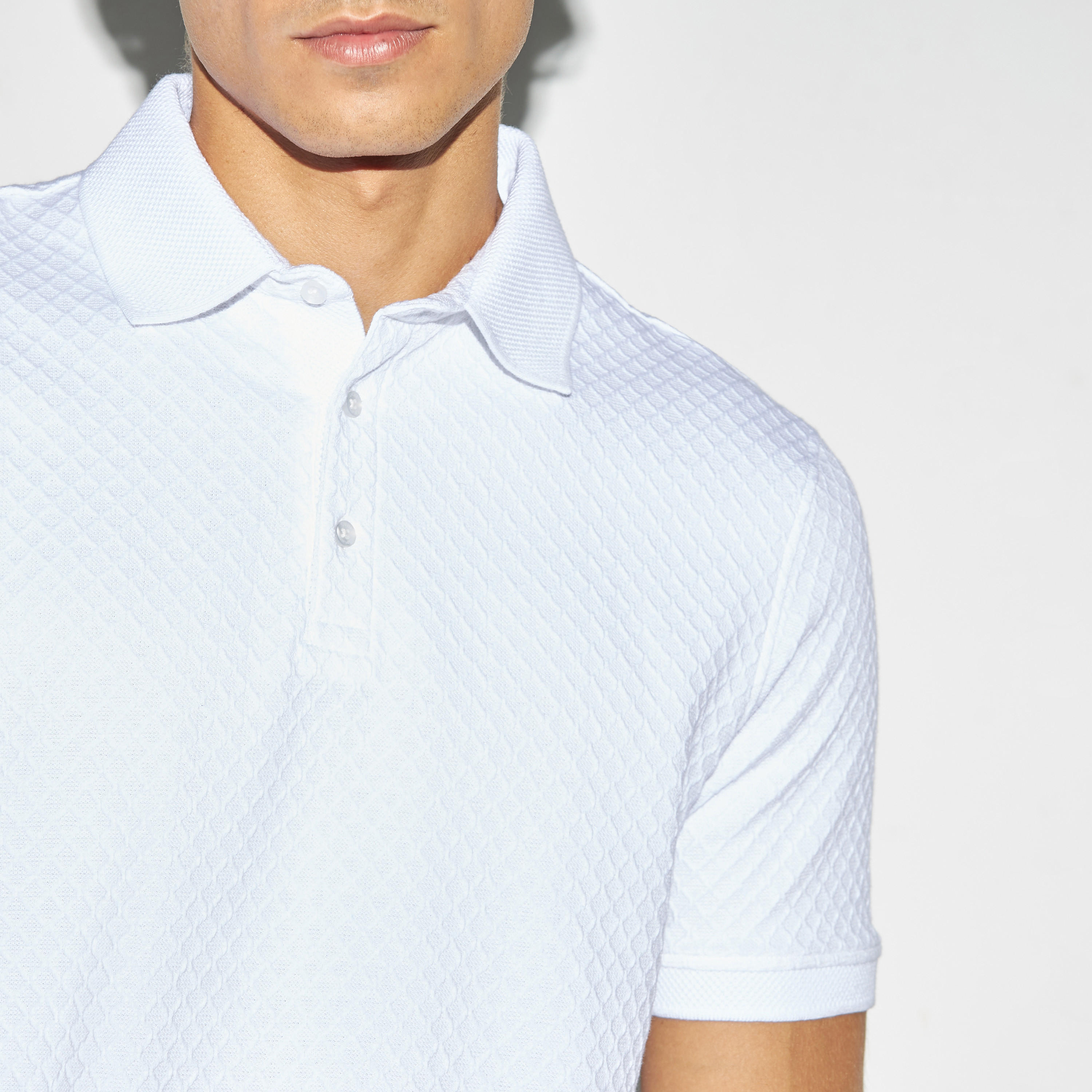 تيشيرت بولو جاكار بارز الملمس بأكمام قصيرة-men-clothing-tshirtsandpolos-polos-image-4