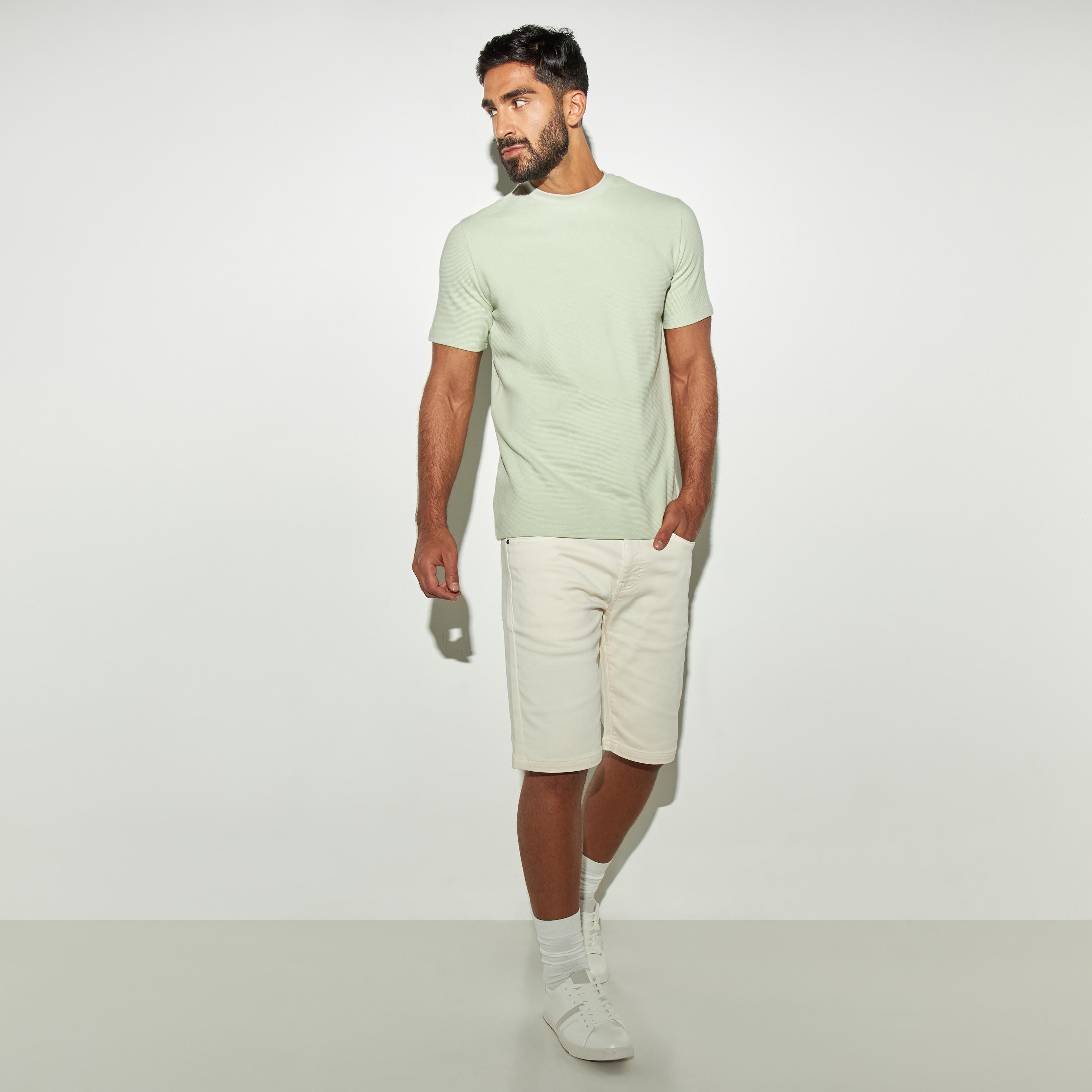 Solid Shorts with Pockets-men-clothing-bottoms-shorts-image-2