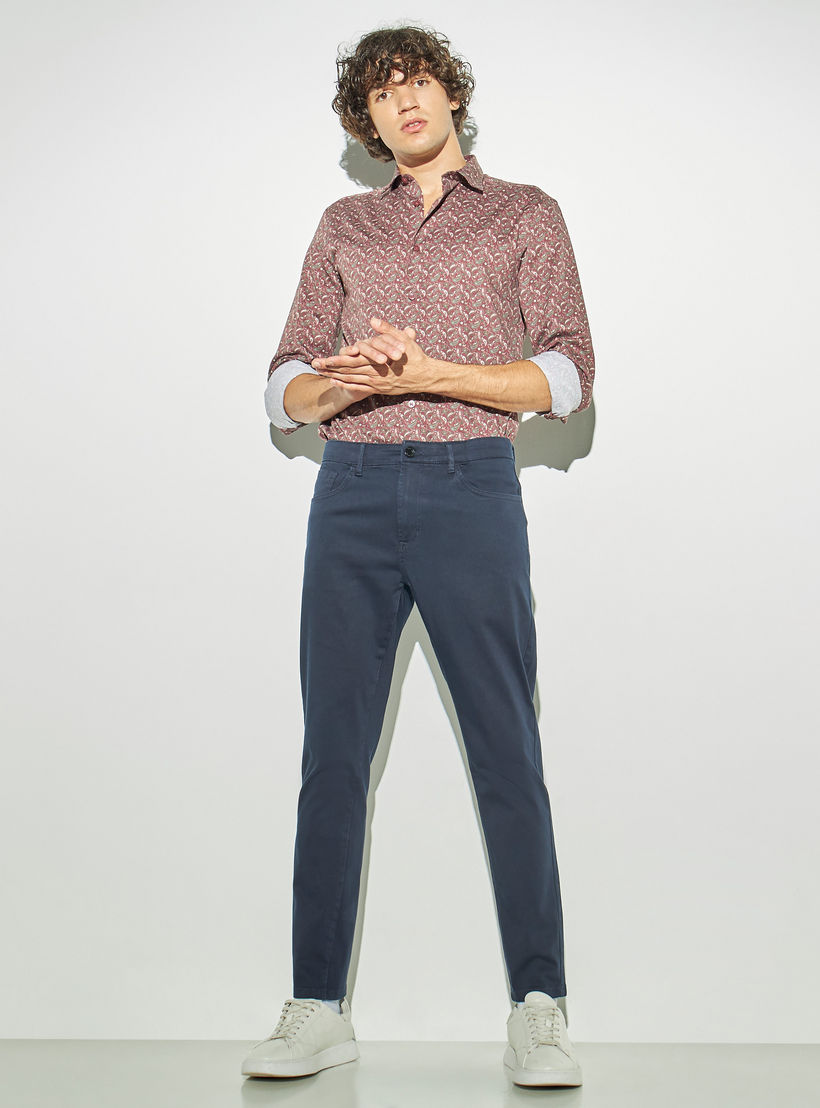 بنطلون ساتن سادة بجيوب-men-clothing-bottoms-trousersandchinos-trousers-image-3