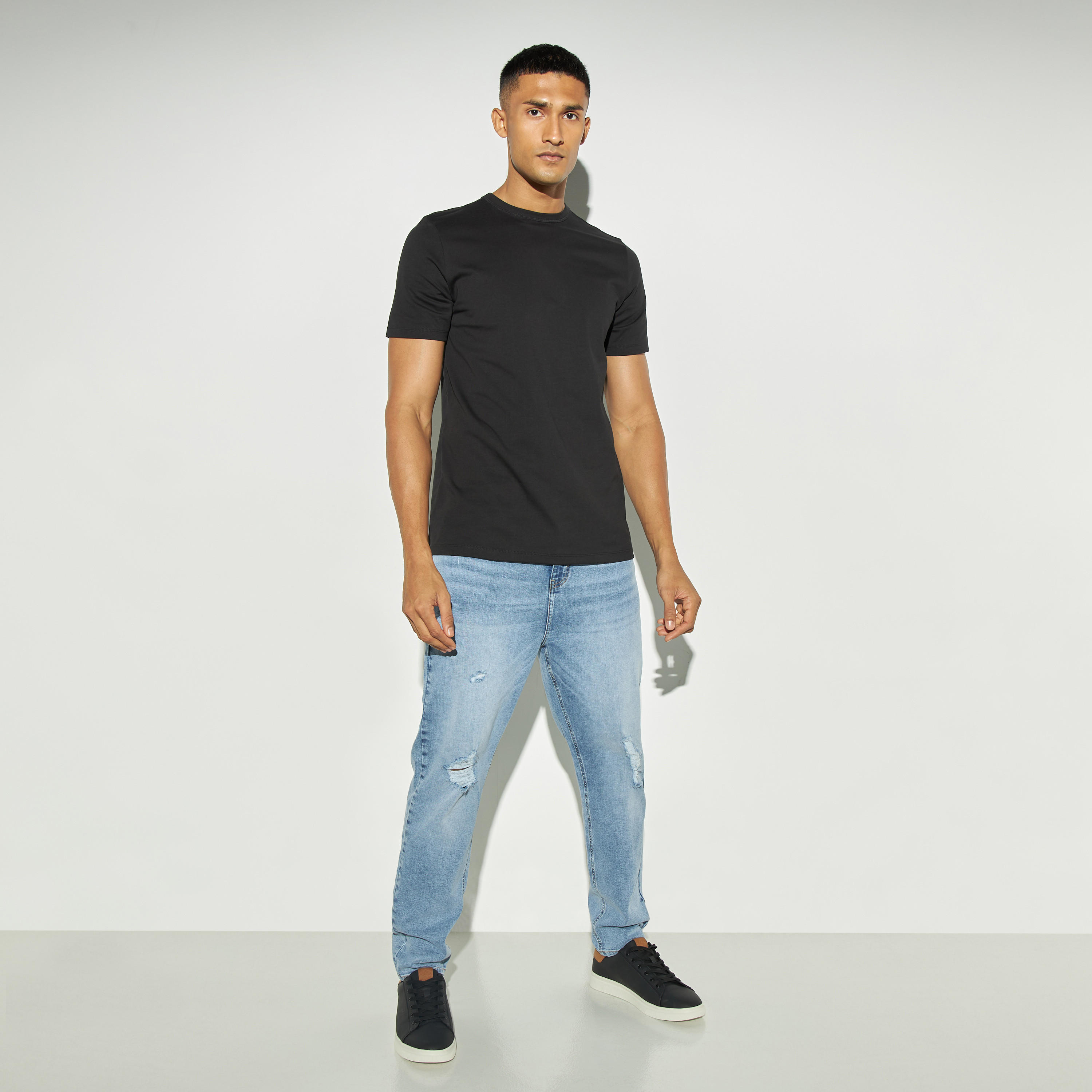 بنطلون جينز مضلّع بجيوب من آيكونيك-men-clothing-bottoms-jeans-image-2