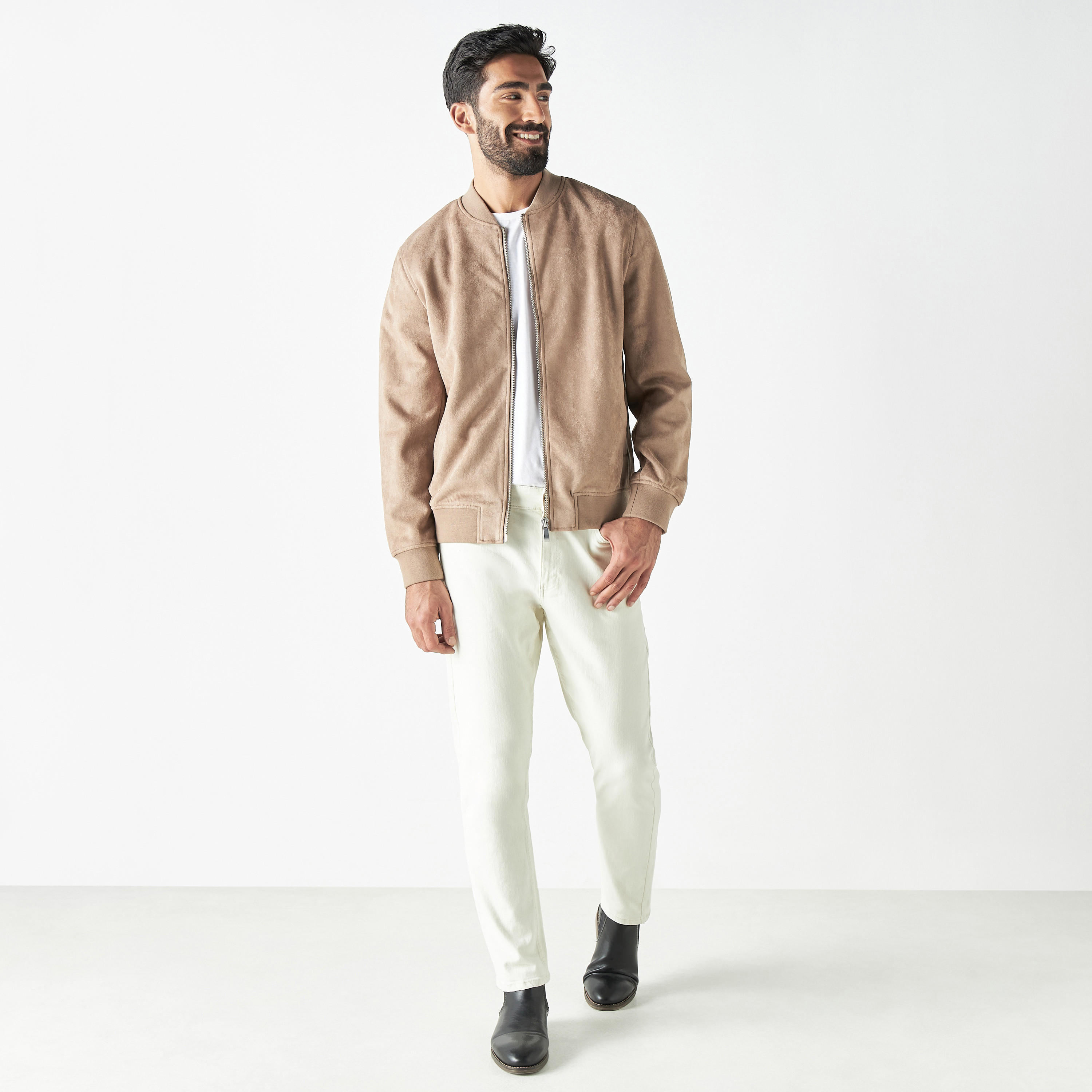 Solid Zip Through Jacket with Mandarin Collar-men-clothing-jacketsandblazers-jackets-image-2