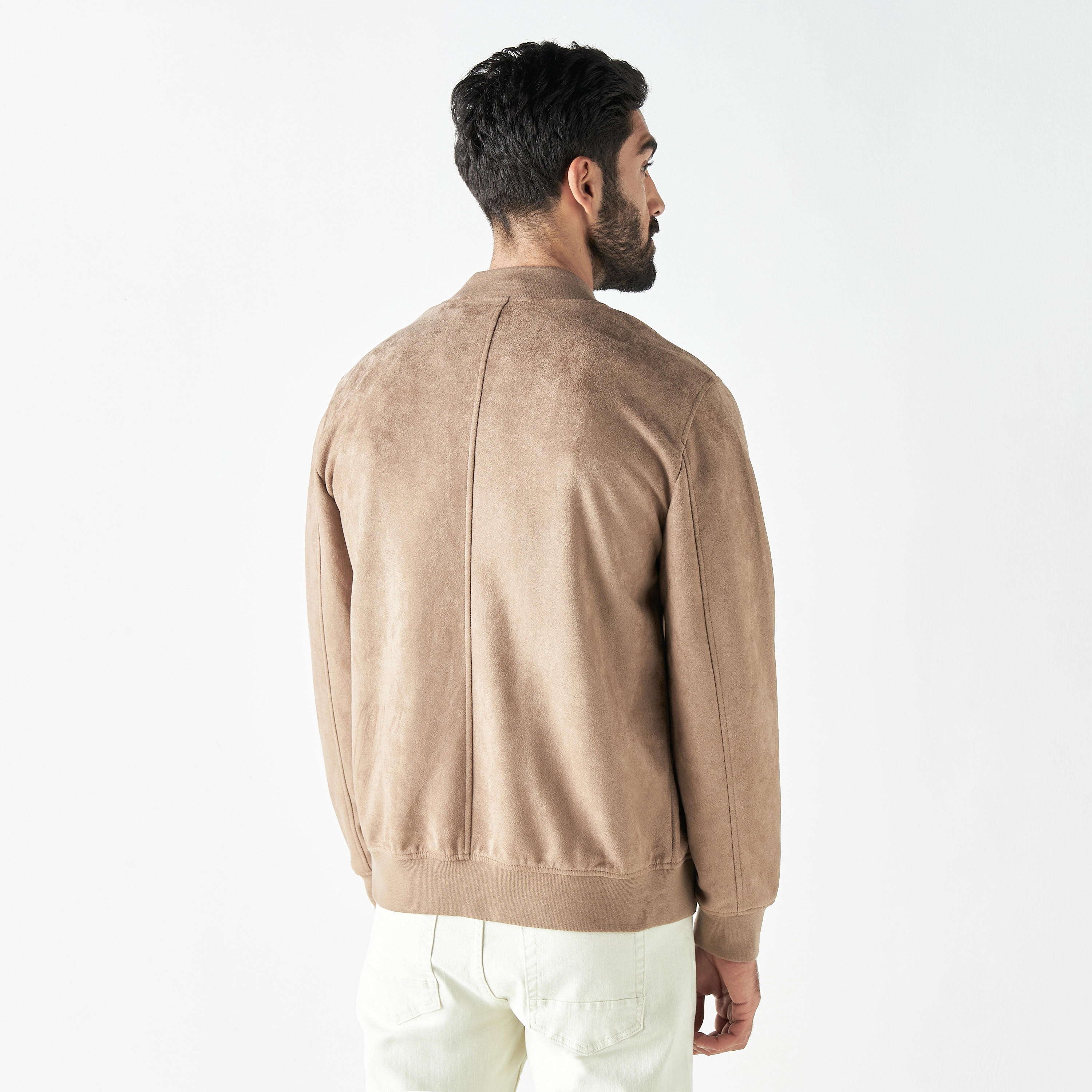 Solid Zip Through Jacket with Mandarin Collar-men-clothing-jacketsandblazers-jackets-image-3