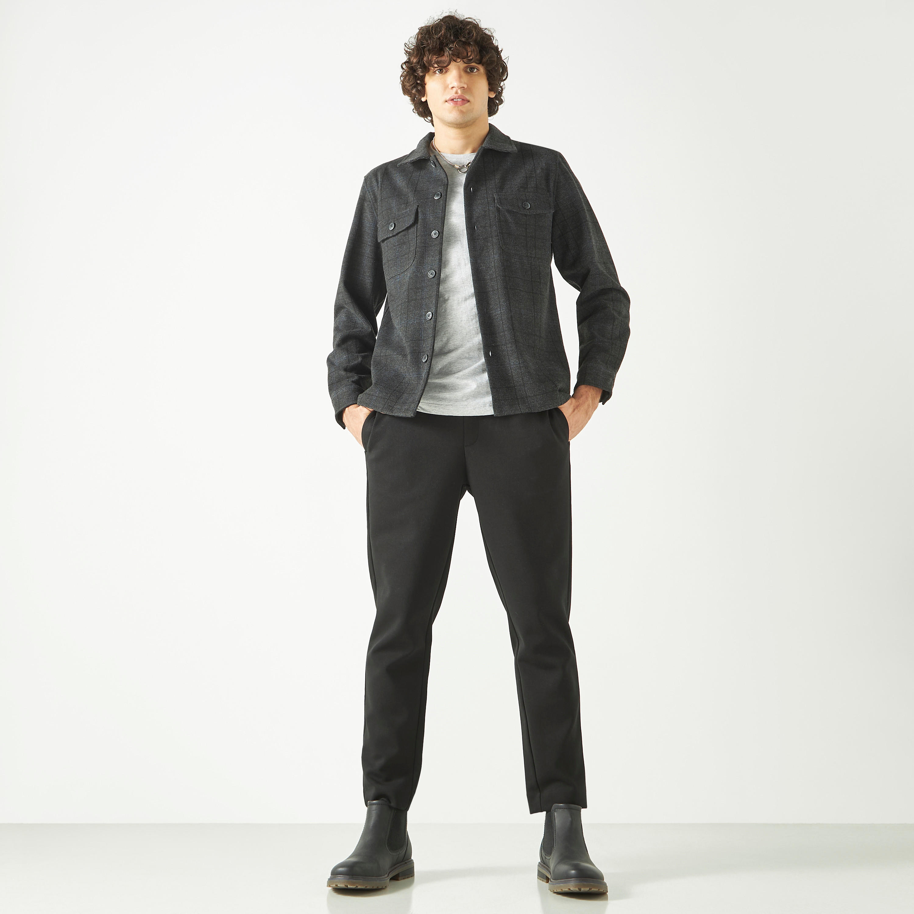 جاكيت كاروهات بأكمام طويلة وجيوب-men-clothing-jacketsandblazers-jackets-image-2