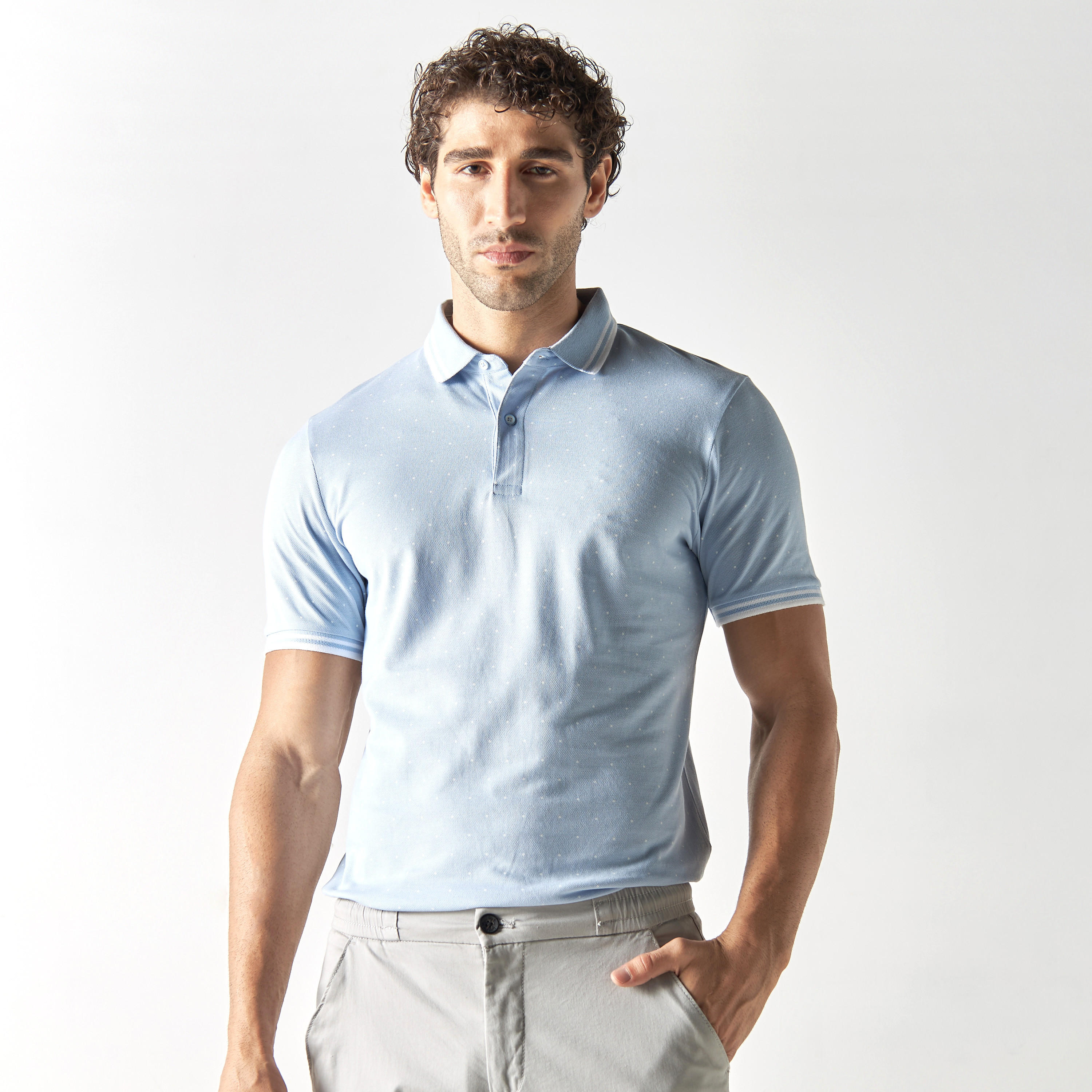 تيشيرت بياقة بولو وأكمام قصيرة وطبعات-men-clothing-tshirtsandpolos-polos-image-4