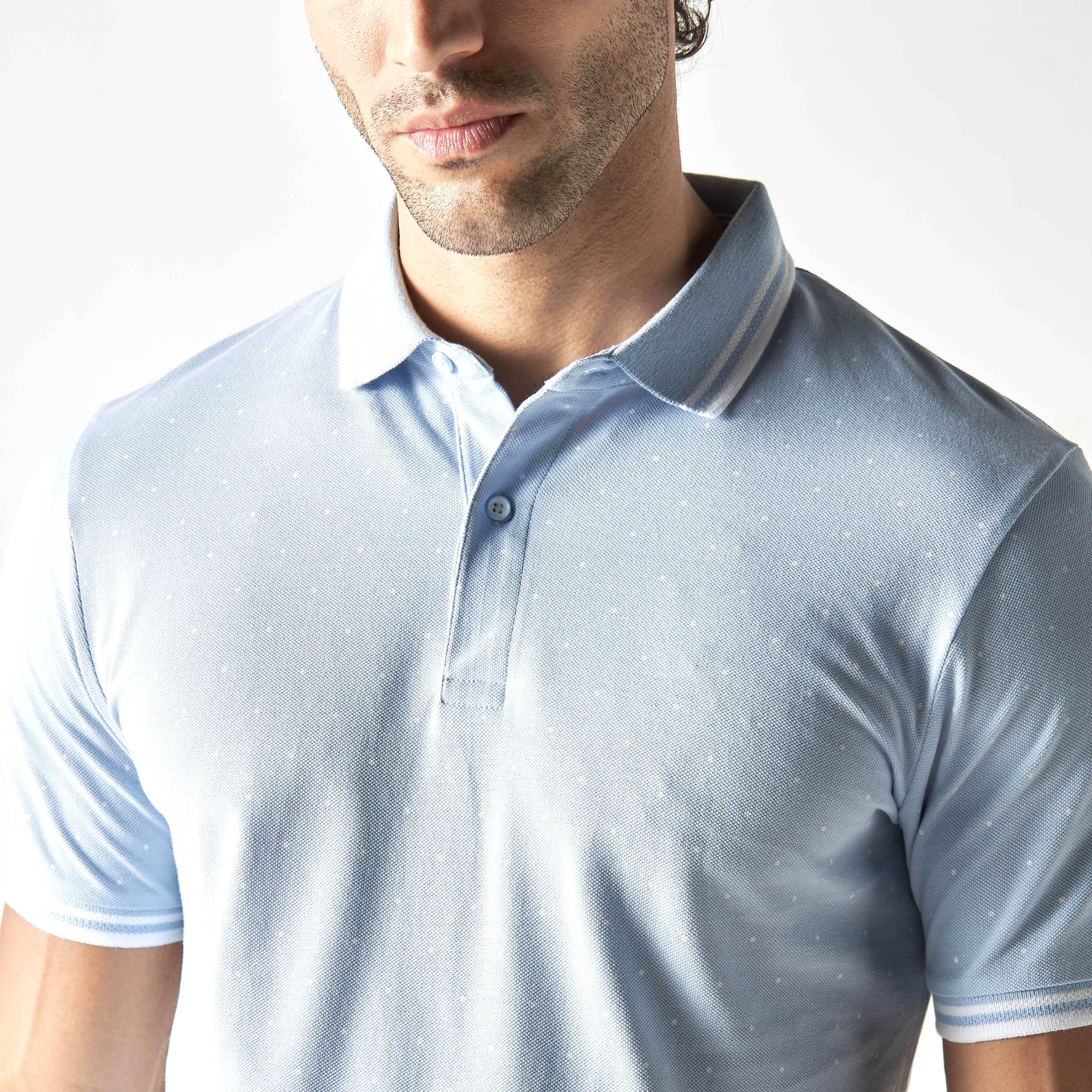 تيشيرت بياقة بولو وأكمام قصيرة وطبعات-men-clothing-tshirtsandpolos-polos-image-1