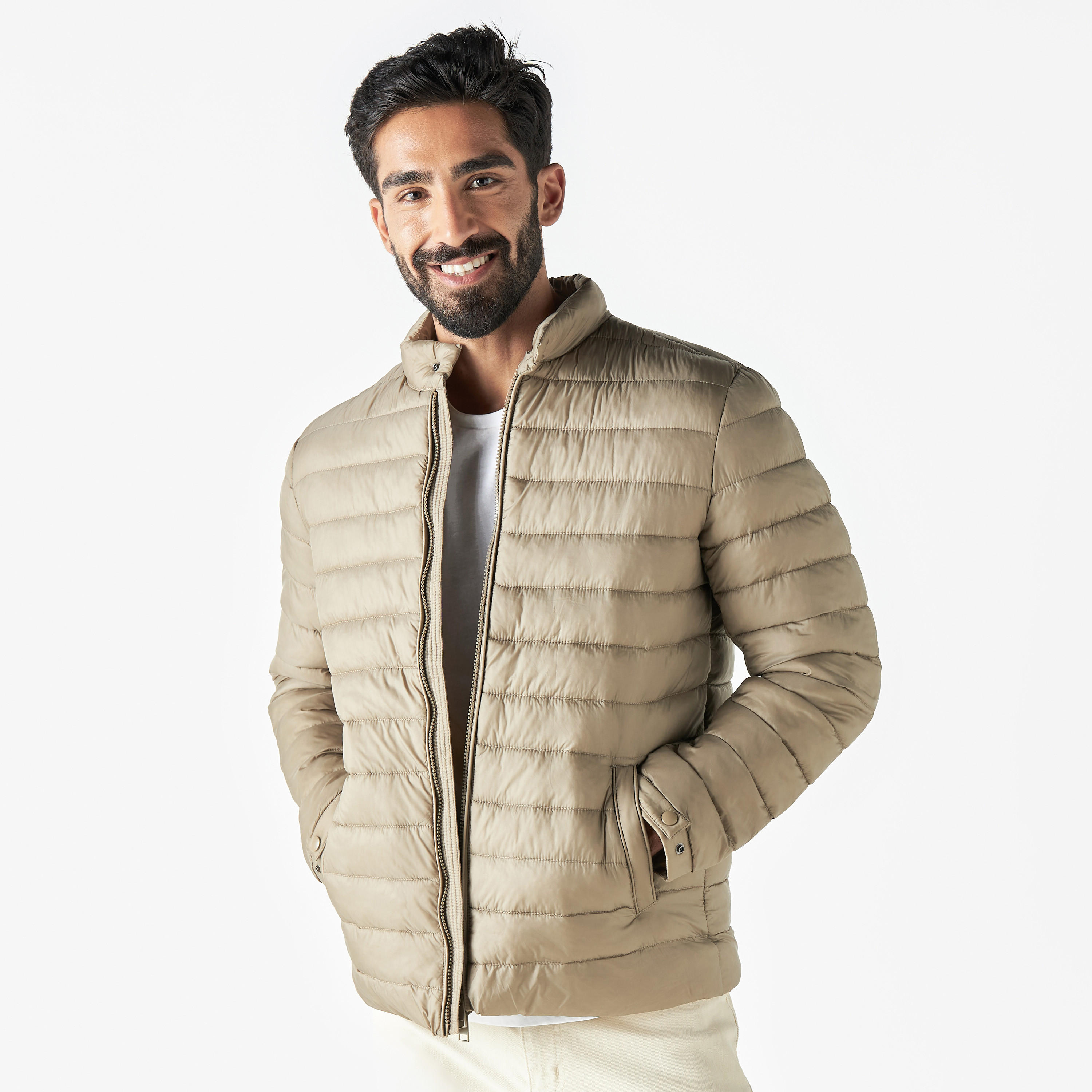 جاكيت مبطّن بياقة ماندارين وجيوب وسحاب-men-clothing-jacketsandblazers-jackets-image-4