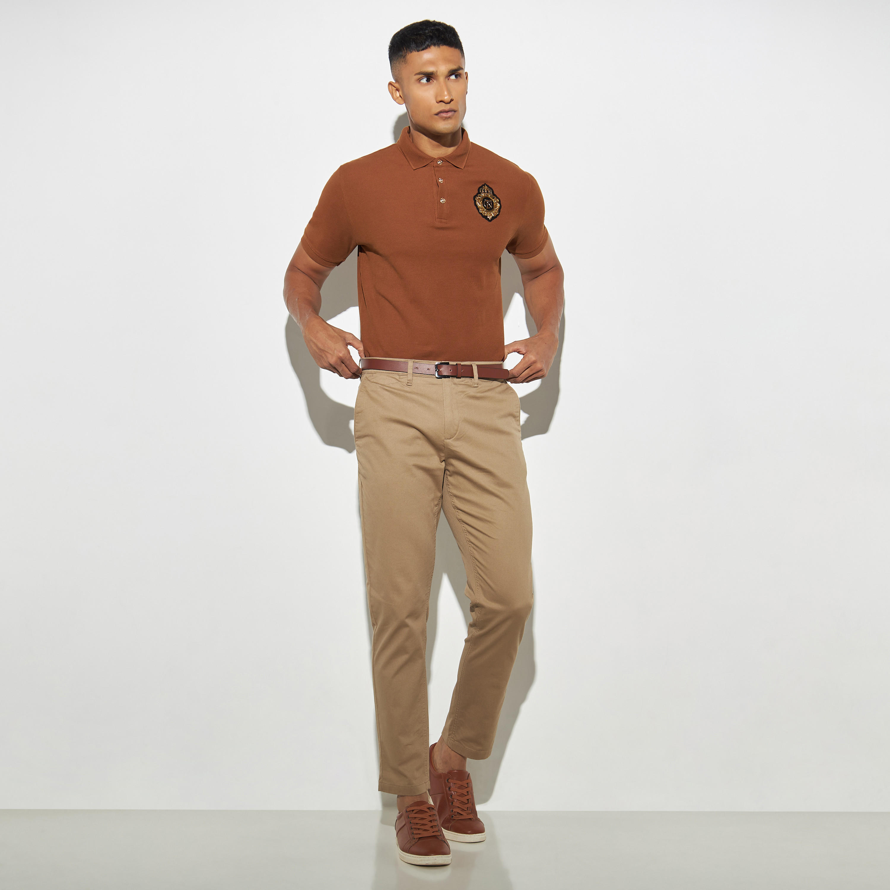 تيشيرت بولو بأكمام قصيرة من آيكونيك-men-clothing-tshirtsandpolos-polos-image-2