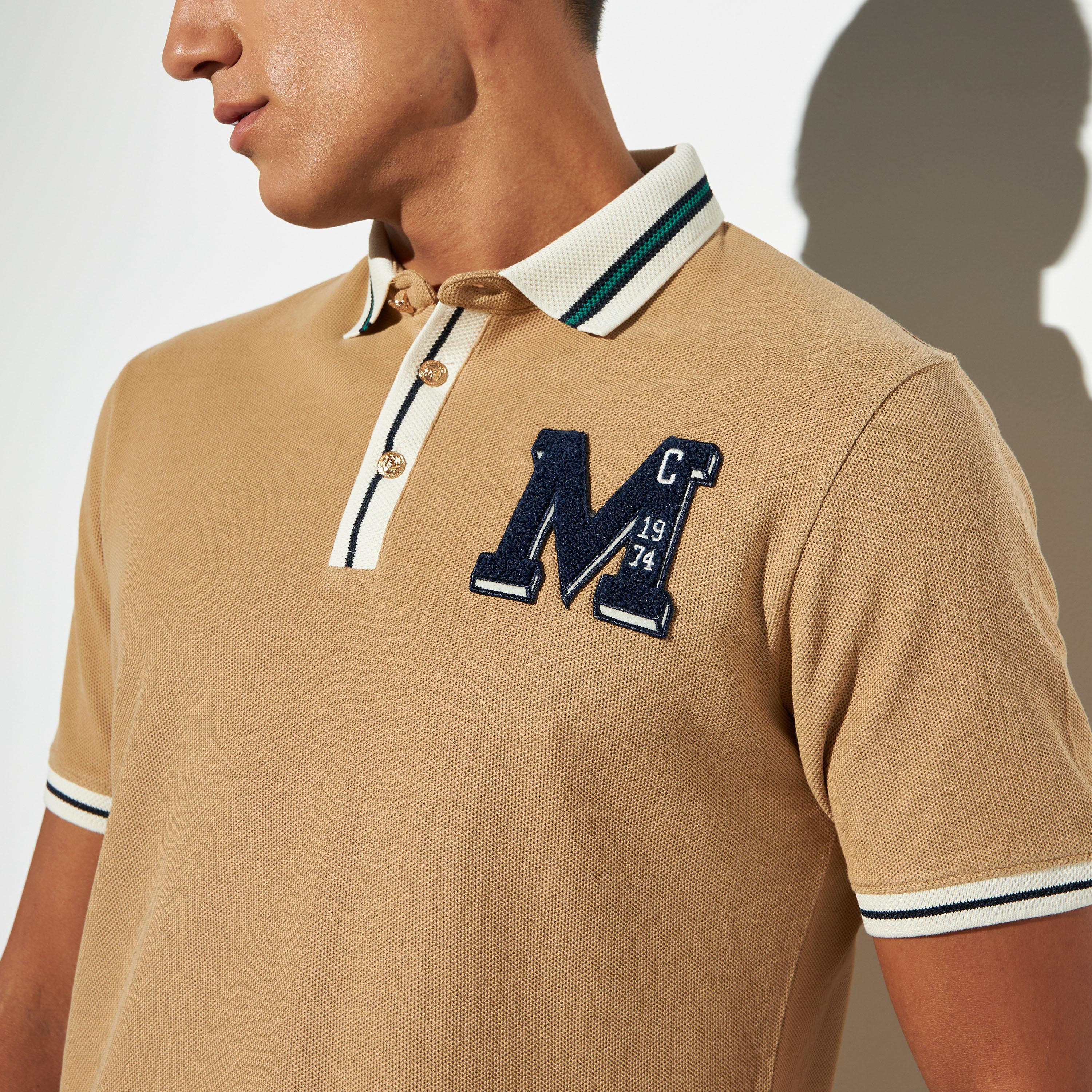 تيشيرت بولو مطرّز بأكمام قصيرة من آيكونيك-men-clothing-tshirtsandpolos-polos-image-1