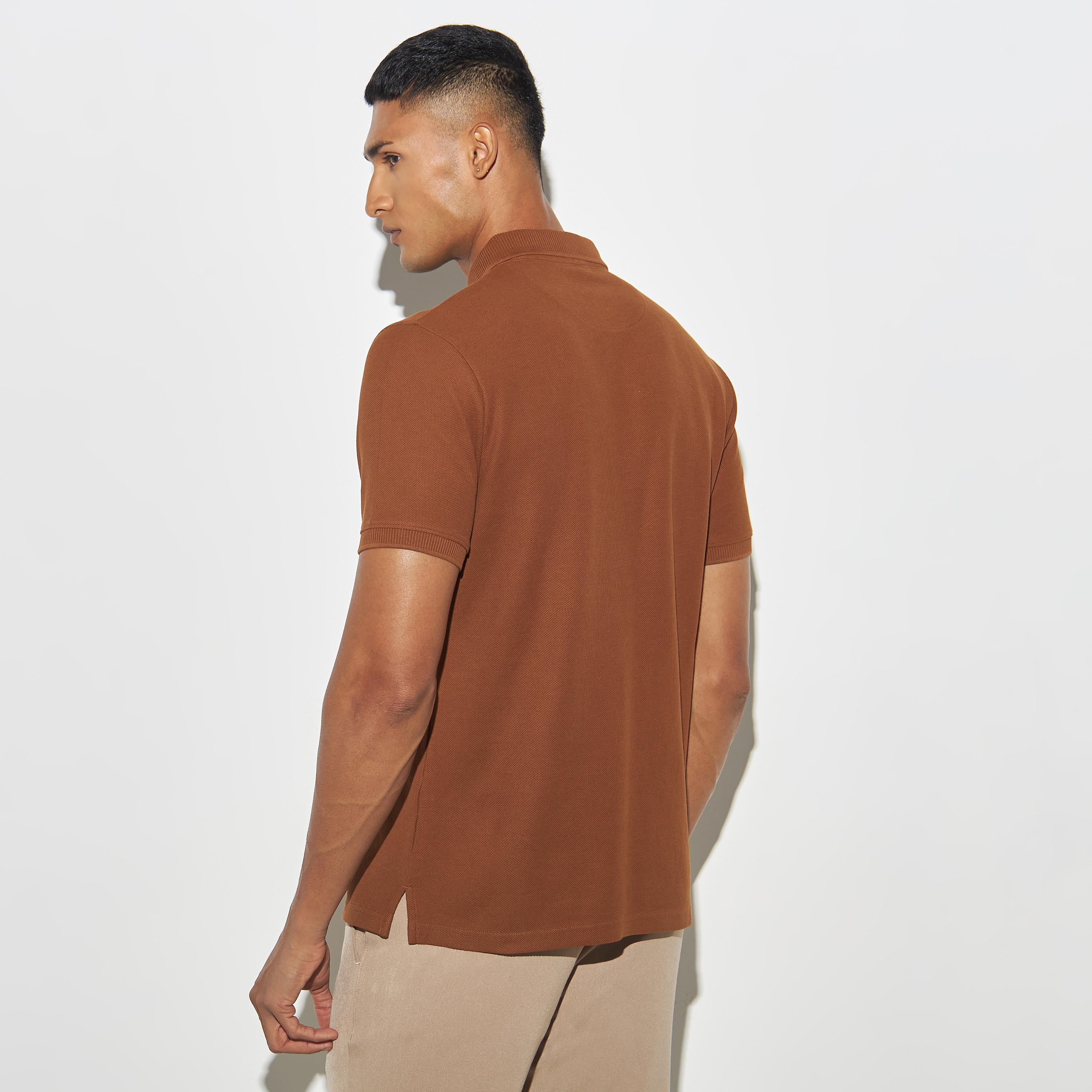 تيشيرت بولو مطرّز بأكمام قصيرة من آيكونيك-men-clothing-tshirtsandpolos-polos-image-3