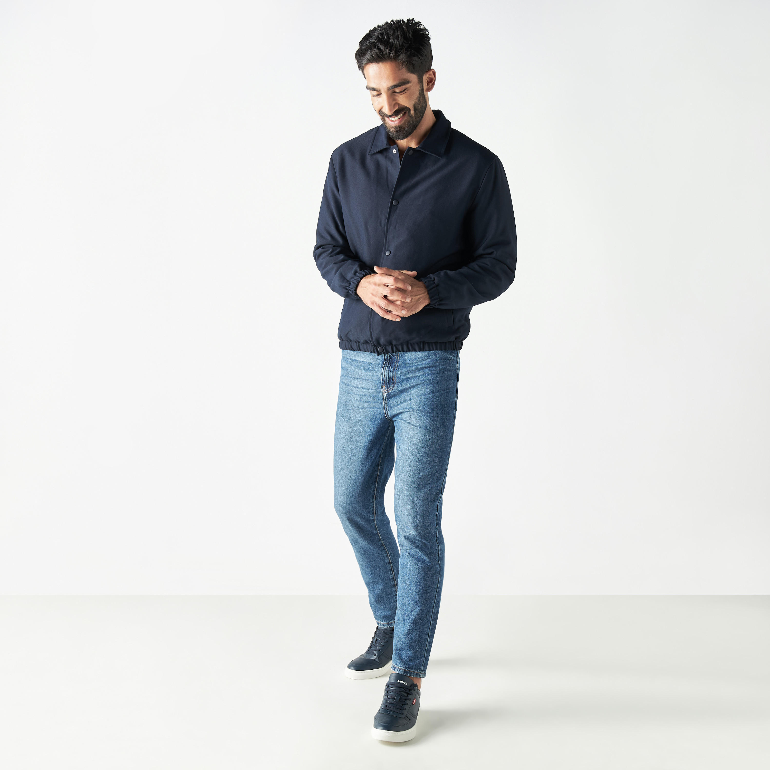 Iconic Solid Button Through Jacket with Pockets-men-clothing-jacketsandblazers-jackets-image-2