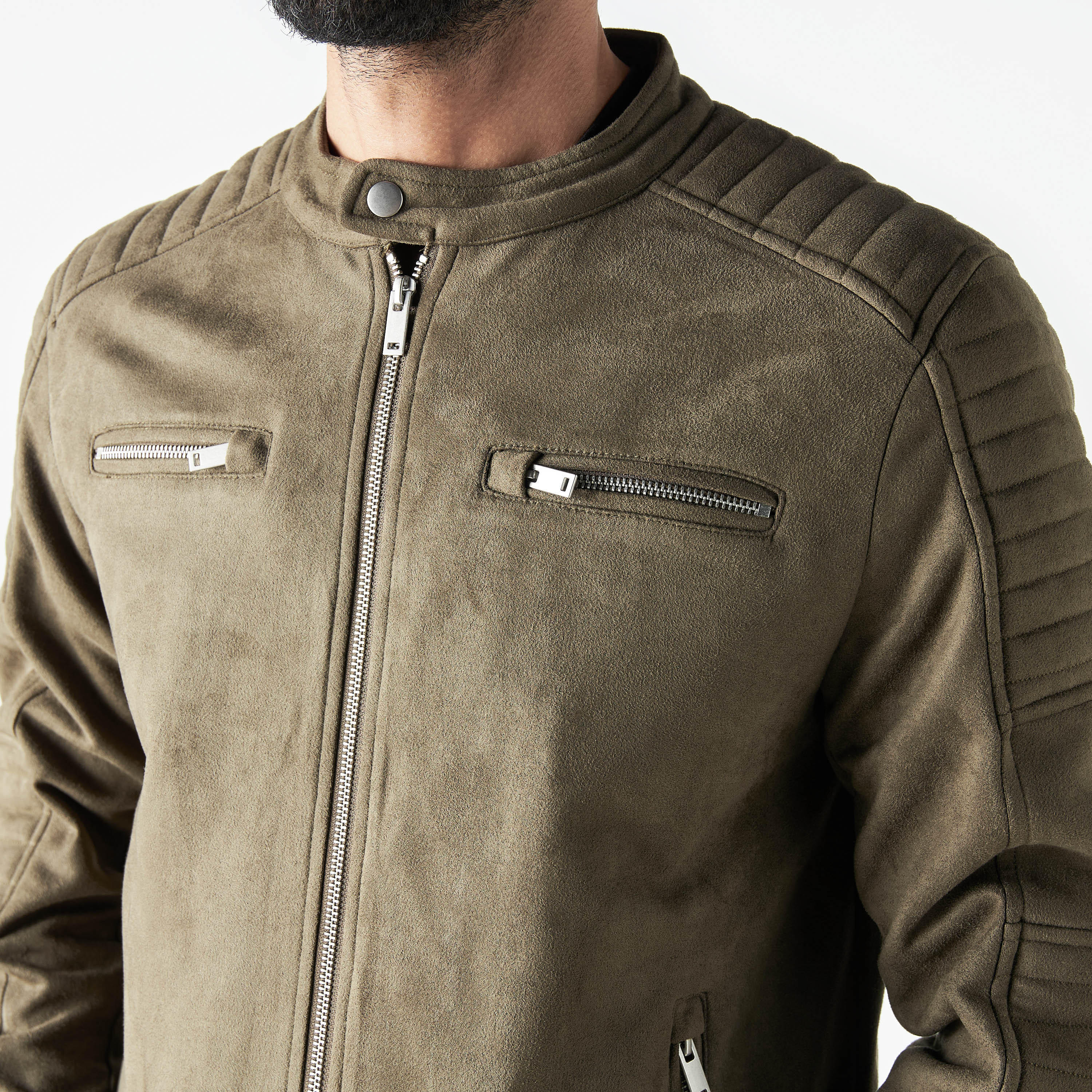 جاكيت بارز الملمس بجيوب وسحاب من آيكونيك-men-clothing-jacketsandblazers-jackets-image-1