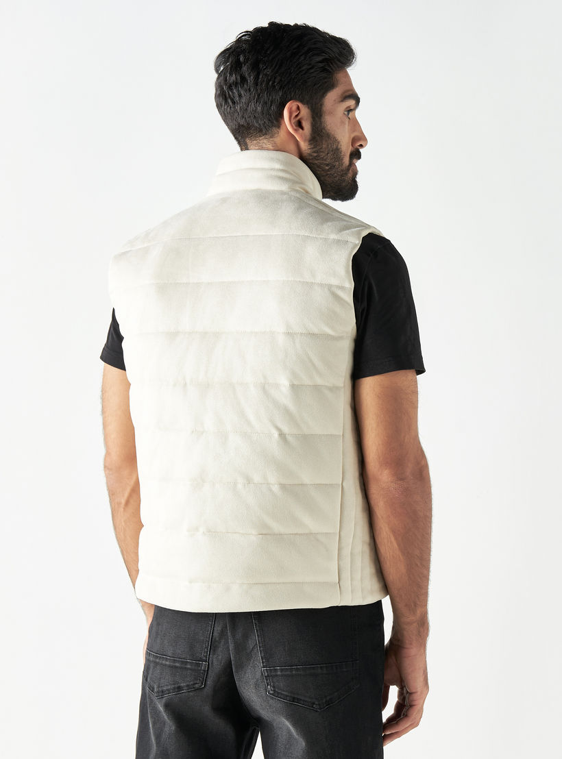 Iconic Textured Sleeveless Zip Through Jacket with Pockets-men-clothing-jacketsandblazers-jackets-image-3