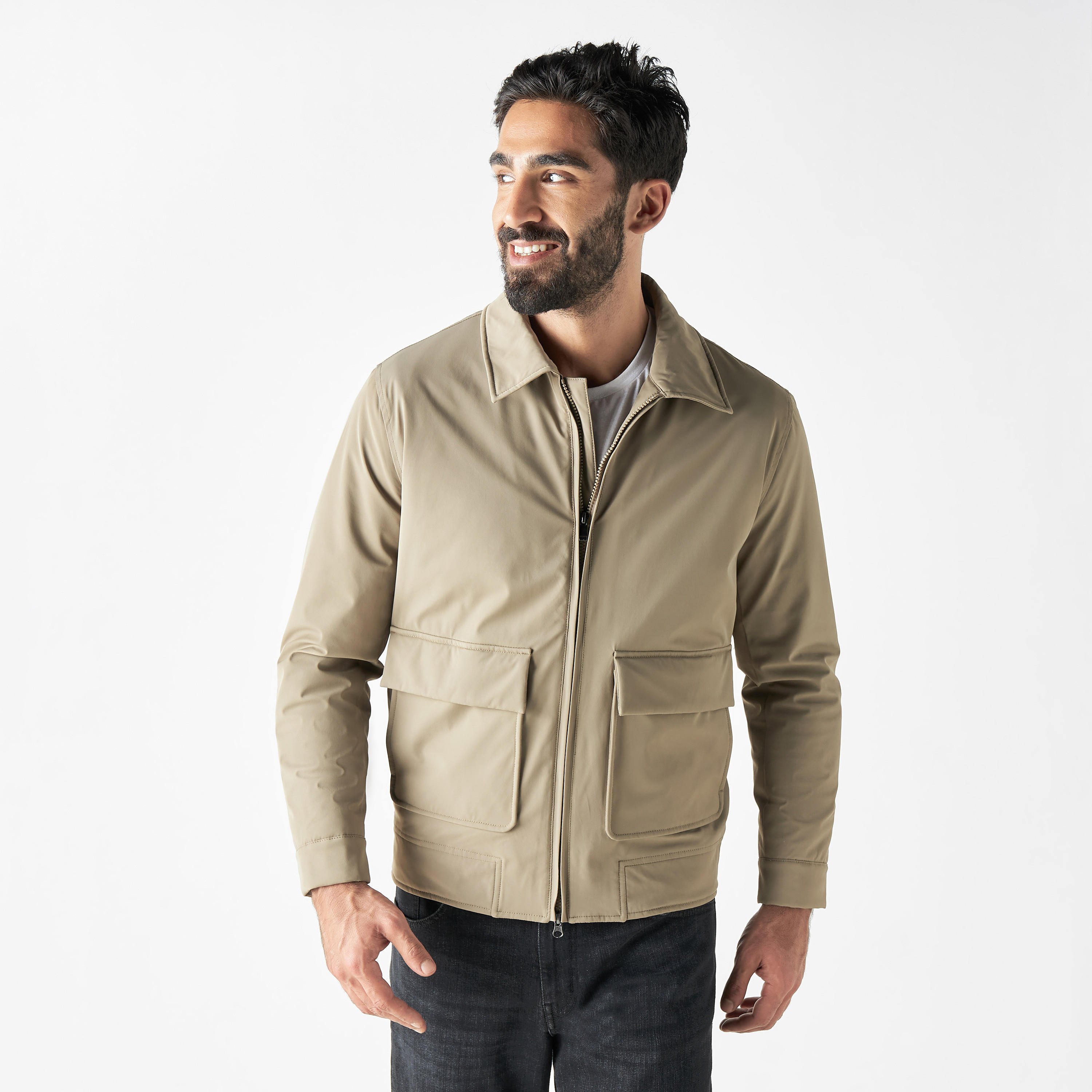 Iconic Solid Zip Through Jacket with Pockets-men-clothing-jacketsandblazers-jackets-image-1