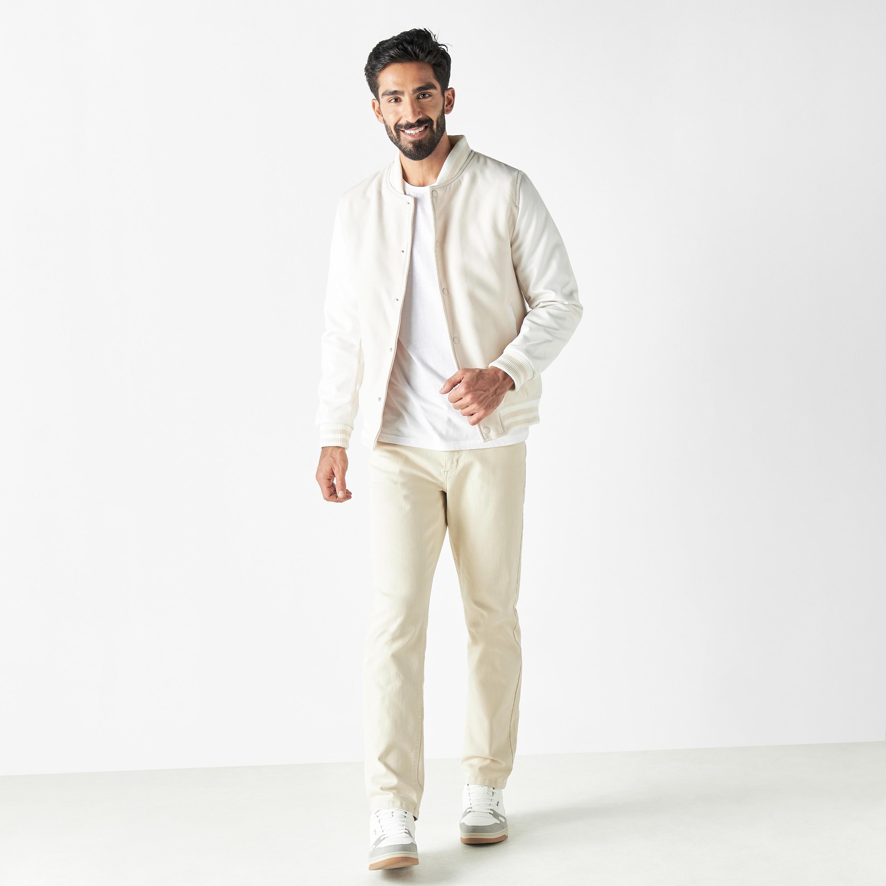 Plain Button Through Jacket with Mandarin Collar and Pockets-men-clothing-jacketsandblazers-jackets-image-2